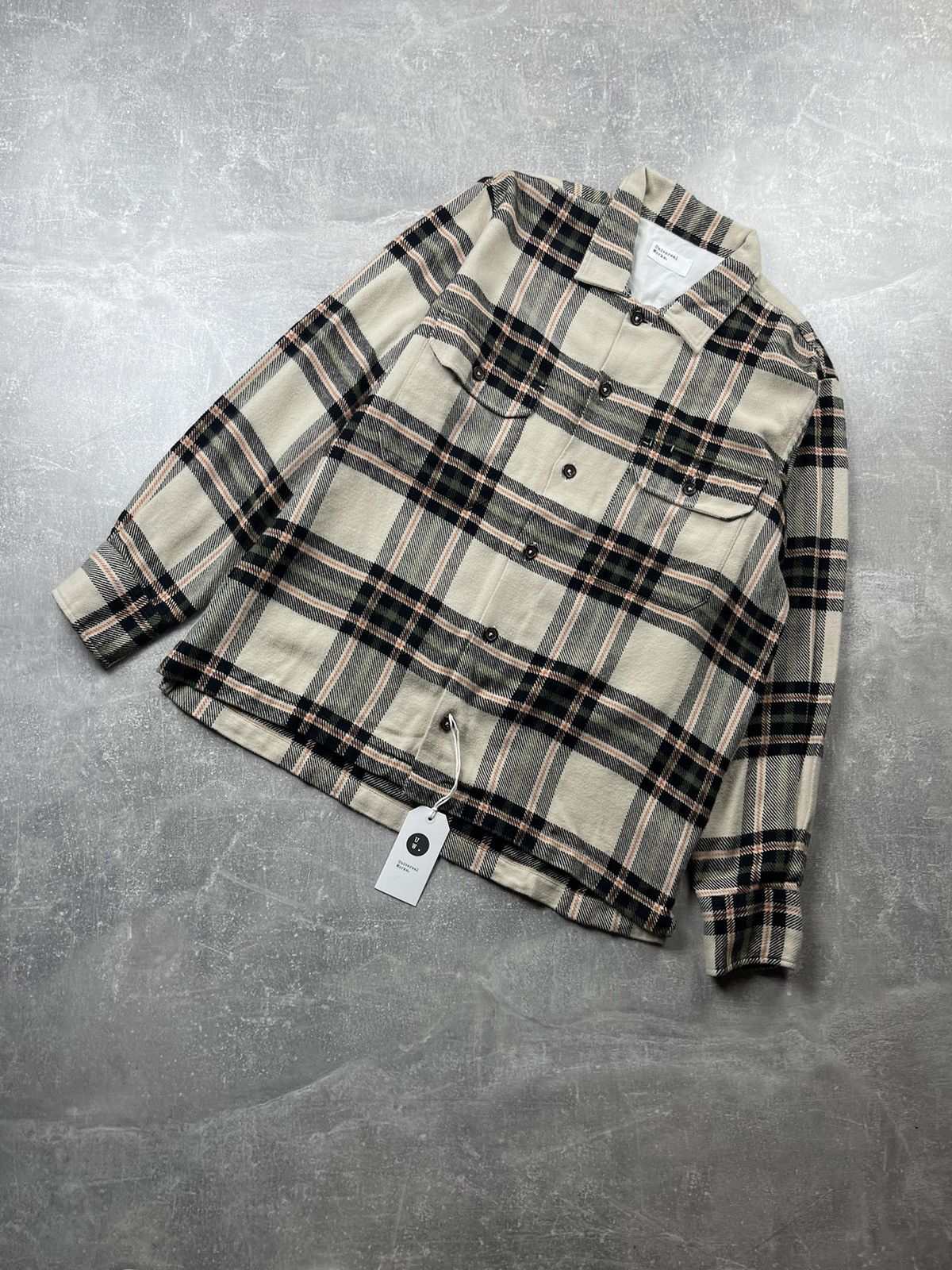 Universal Works Universal Works Heavy Utility Check Shirt Charcoal Plaid Size US M / EU 48-50 / 2 - 1 Thumbnail