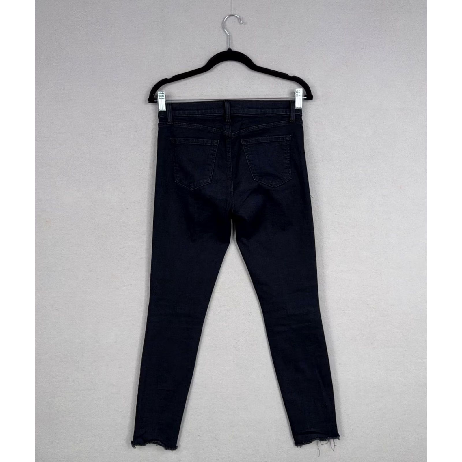 J Brand J Brand Jeans Womens 27 Blue Mercy Mid Rise Cropped Distressed Raw Hem Skinny Size 27" / US 4 / IT 40 - 7 Thumbnail
