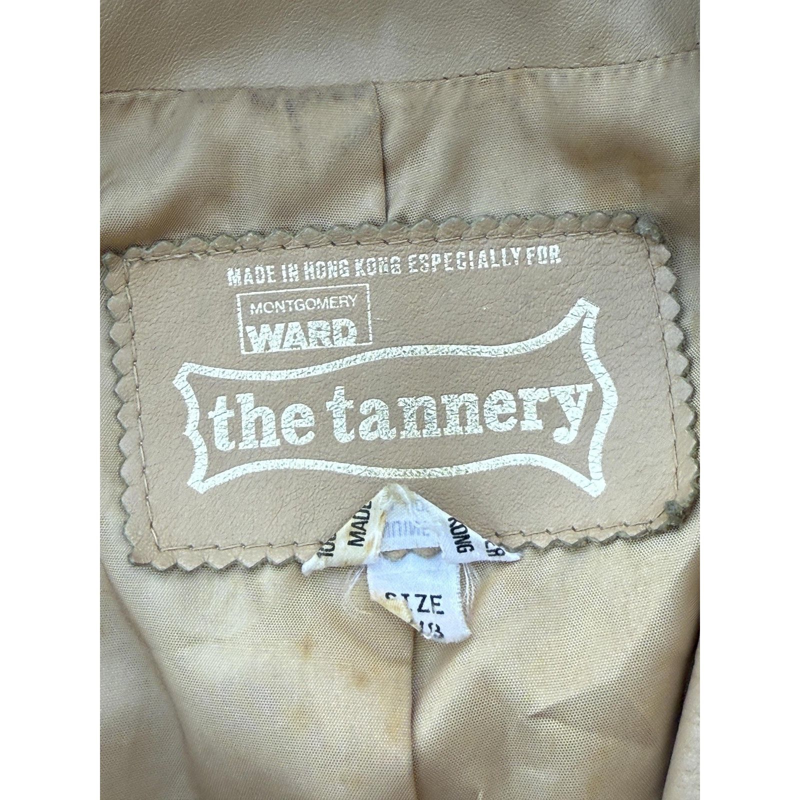 Original Montgomery Vintage 70s Montgomery Ward Tannery Jacket Womens 7/8 Size M / US 6-8 / IT 42-44 - 5 Thumbnail