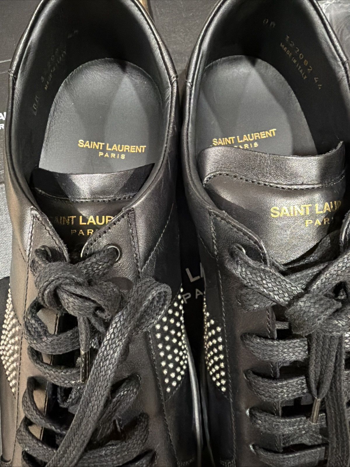 Yves Saint Laurent Saint Laurent YSL Leather Studded Accents Sneakers Size US 11 / EU 44 - 6 Thumbnail