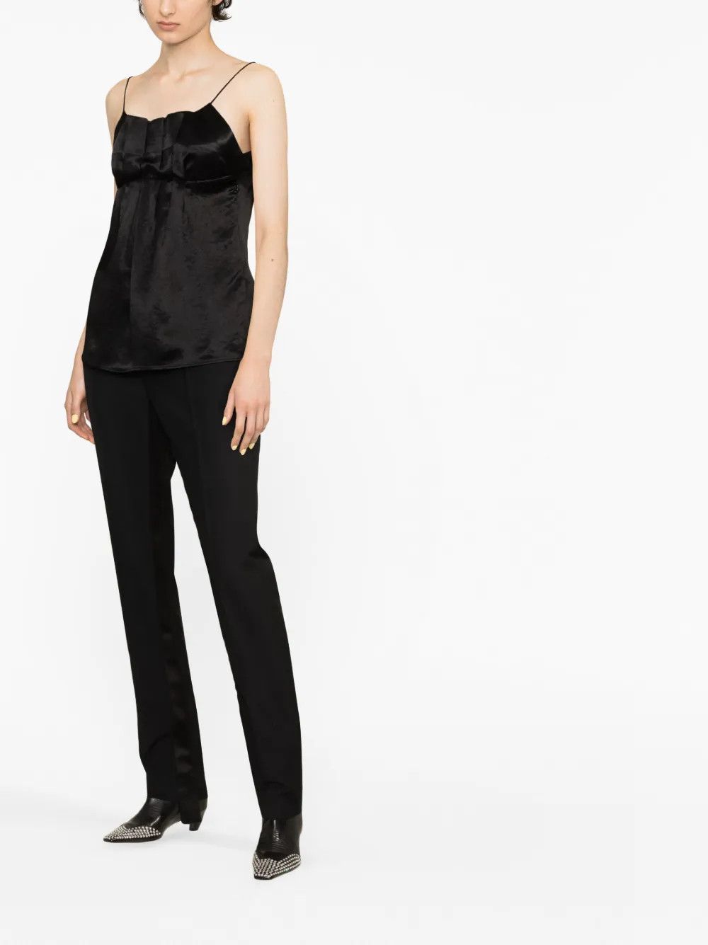 Jil Sander o1y1025 Blouse in Black Size M / US 6-8 / IT 42-44 - 4 Thumbnail