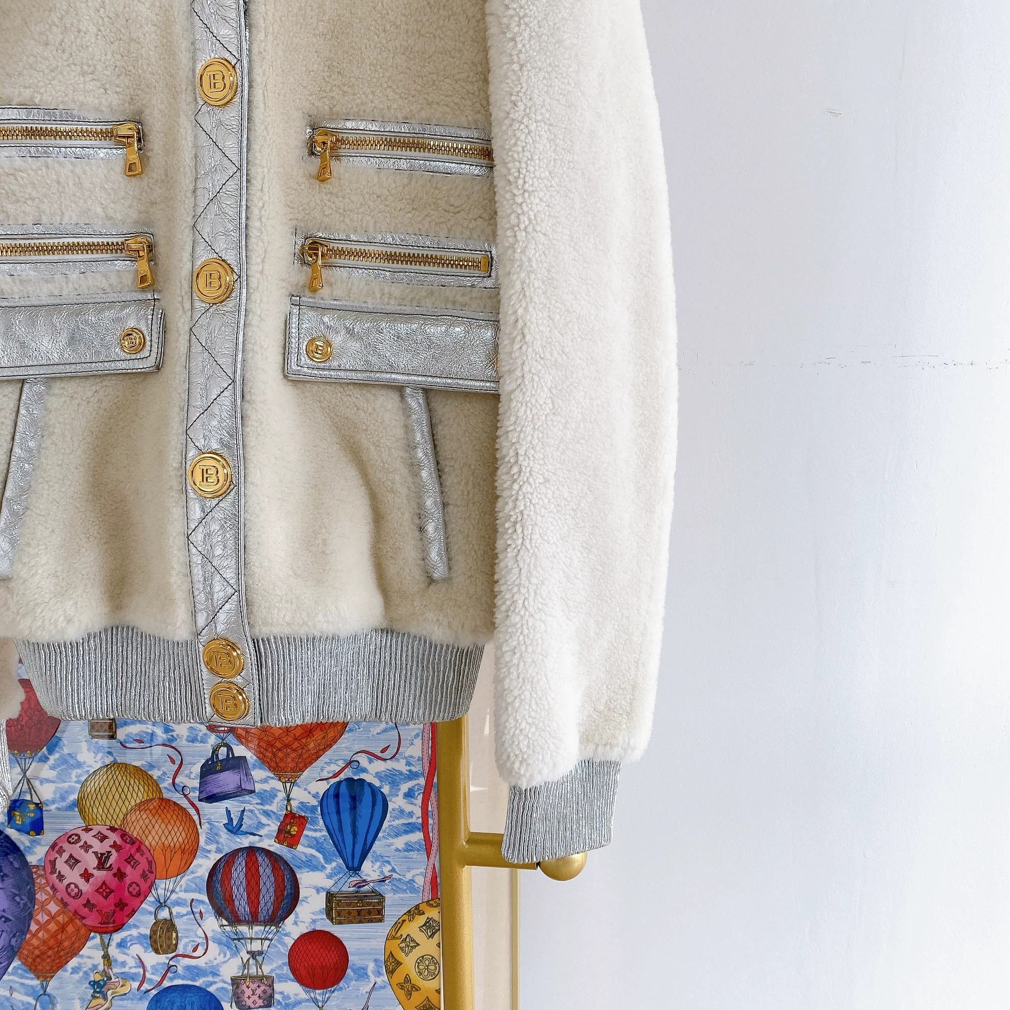 Balmain Balmain White Teddy Coat FR40 Size S / US 4 / IT 40 - 4 Thumbnail