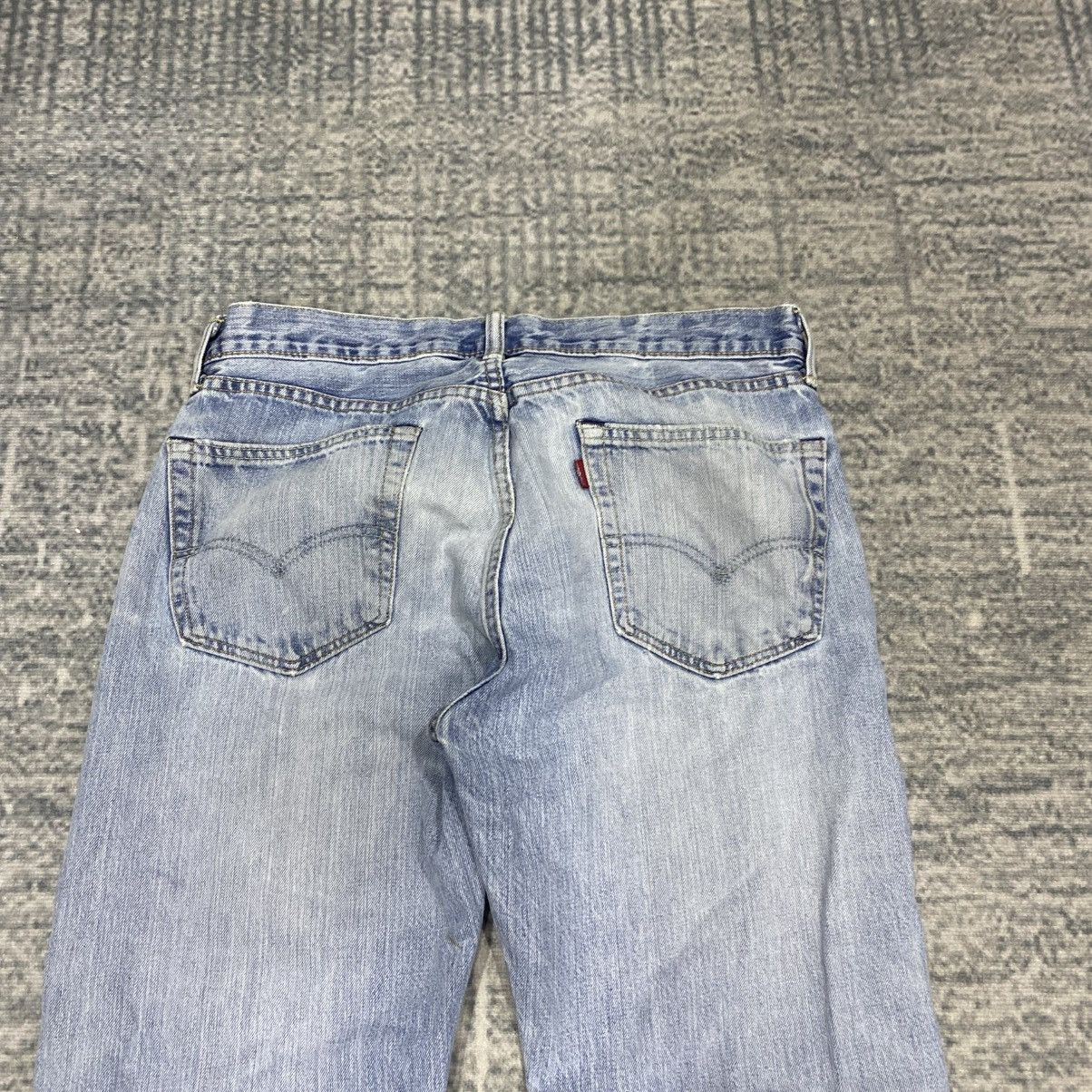 Levi's × Vintage Vintage☠️ Levis Ripped Jeans Straight Cut 90s Size US 34 / EU 50 - 12 Thumbnail