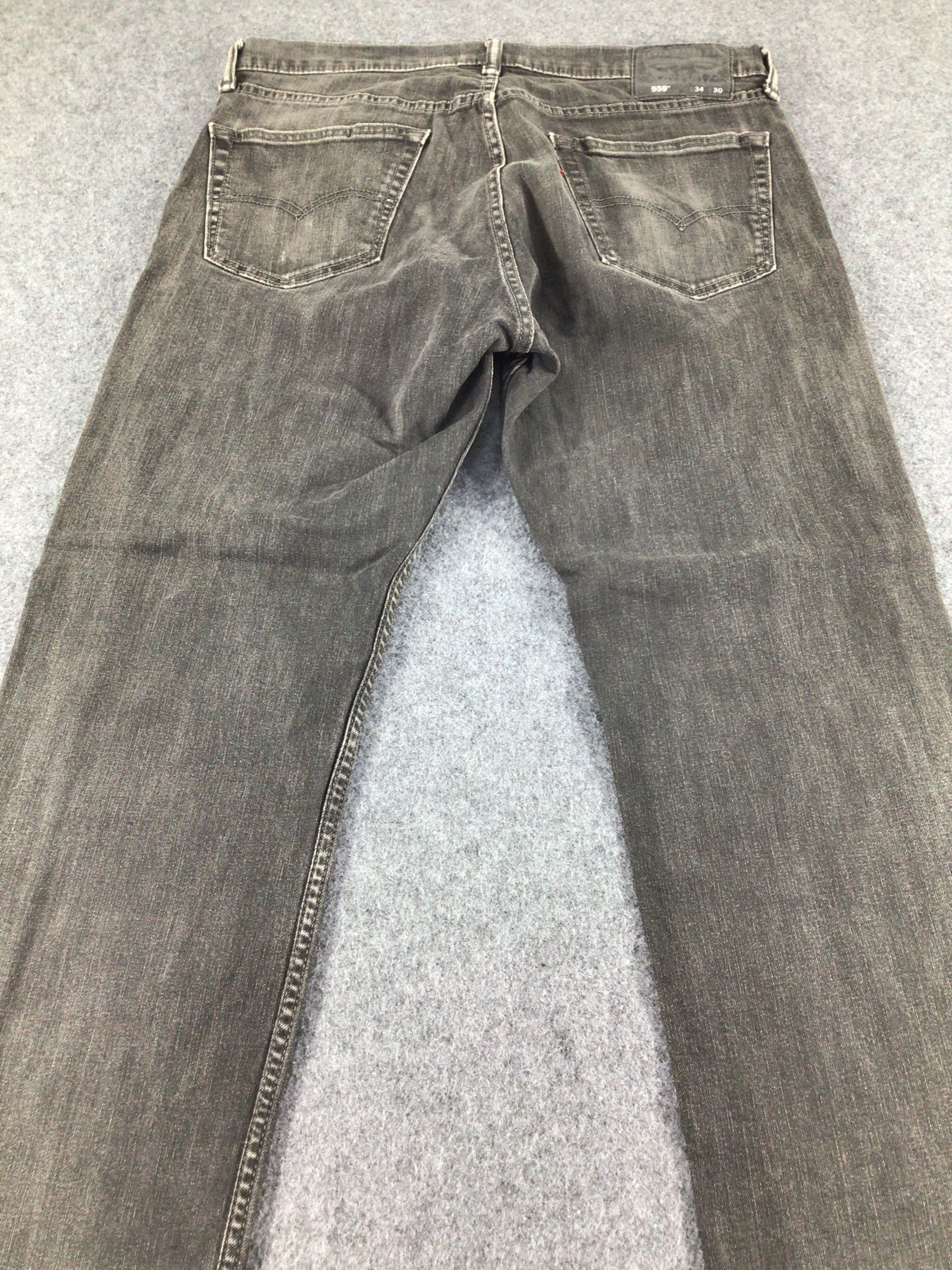 Levi's Vintage Levis 559 Jeans Faded Black Denim KJ066 Size US 35 - 4 Thumbnail