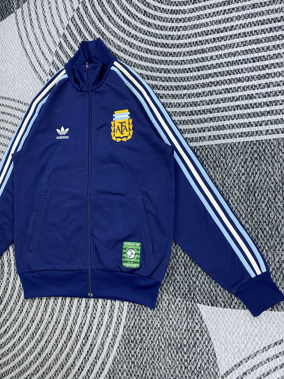 Adidas Vintage Adidas Maradona Hand Of God 3 Striped Jacket Size US M / EU 48-50 / 2 - 4 Thumbnail