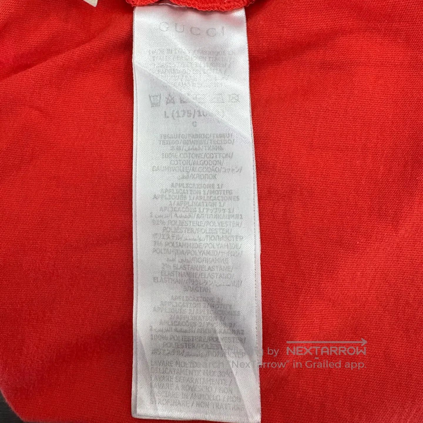 Gucci Guicci Orange letter-print round-neck short-sleeved T-shir Size US L / EU 52-54 / 3 - 4 Thumbnail