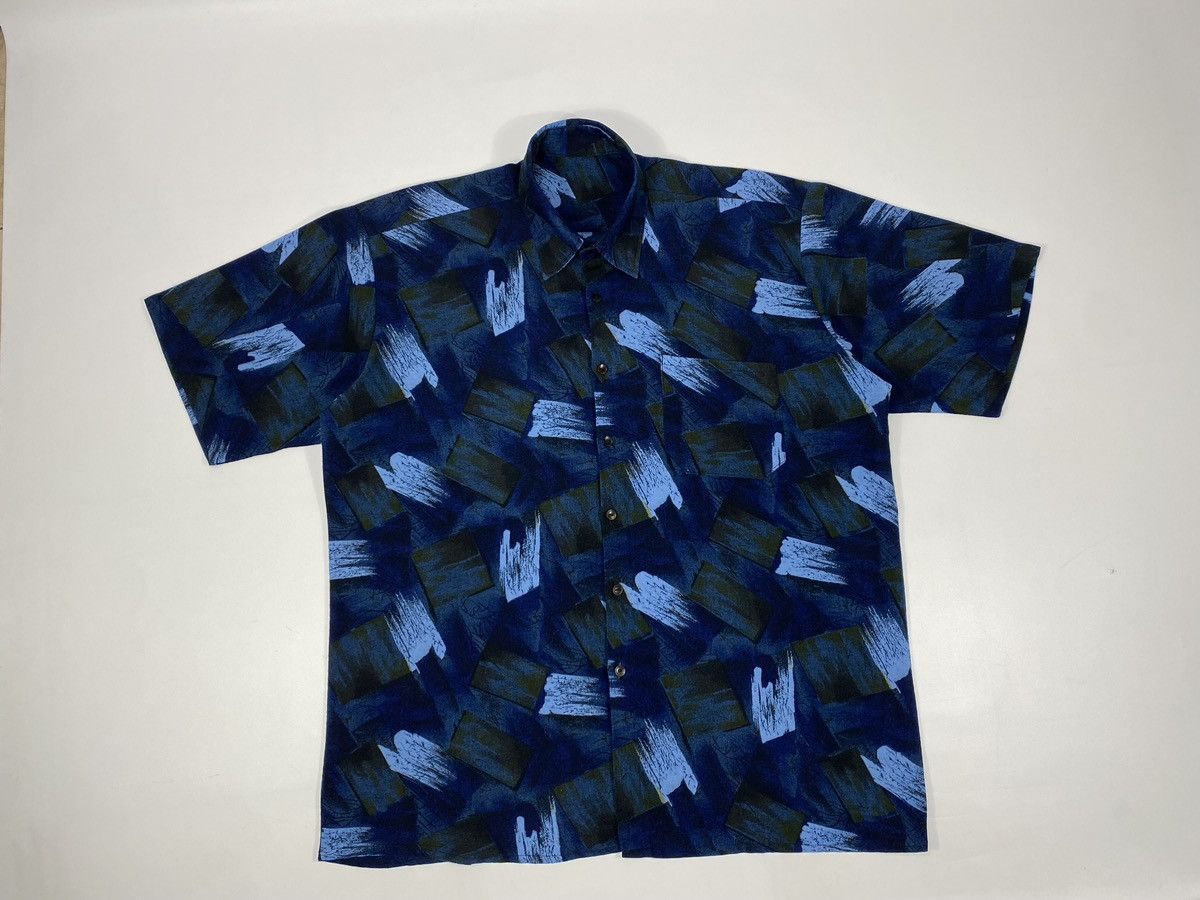 Vintage Vintage 90s Crazy Abstract Hawaiian Festival Party Shirt Size US XL / EU 56 / 4 - 8 Thumbnail