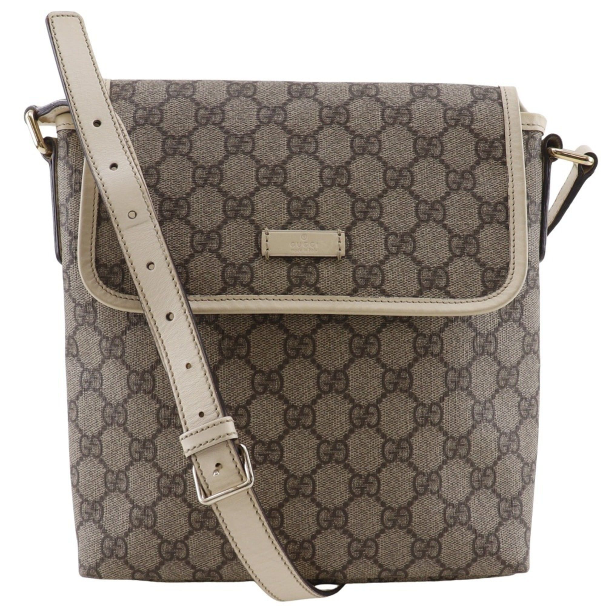 Gucci Gucci Shoulder Bag 223666 GG Supreme Canvas Beige A5 Magnetic Closure Unisex Size ONE SIZE - 1 Thumbnail