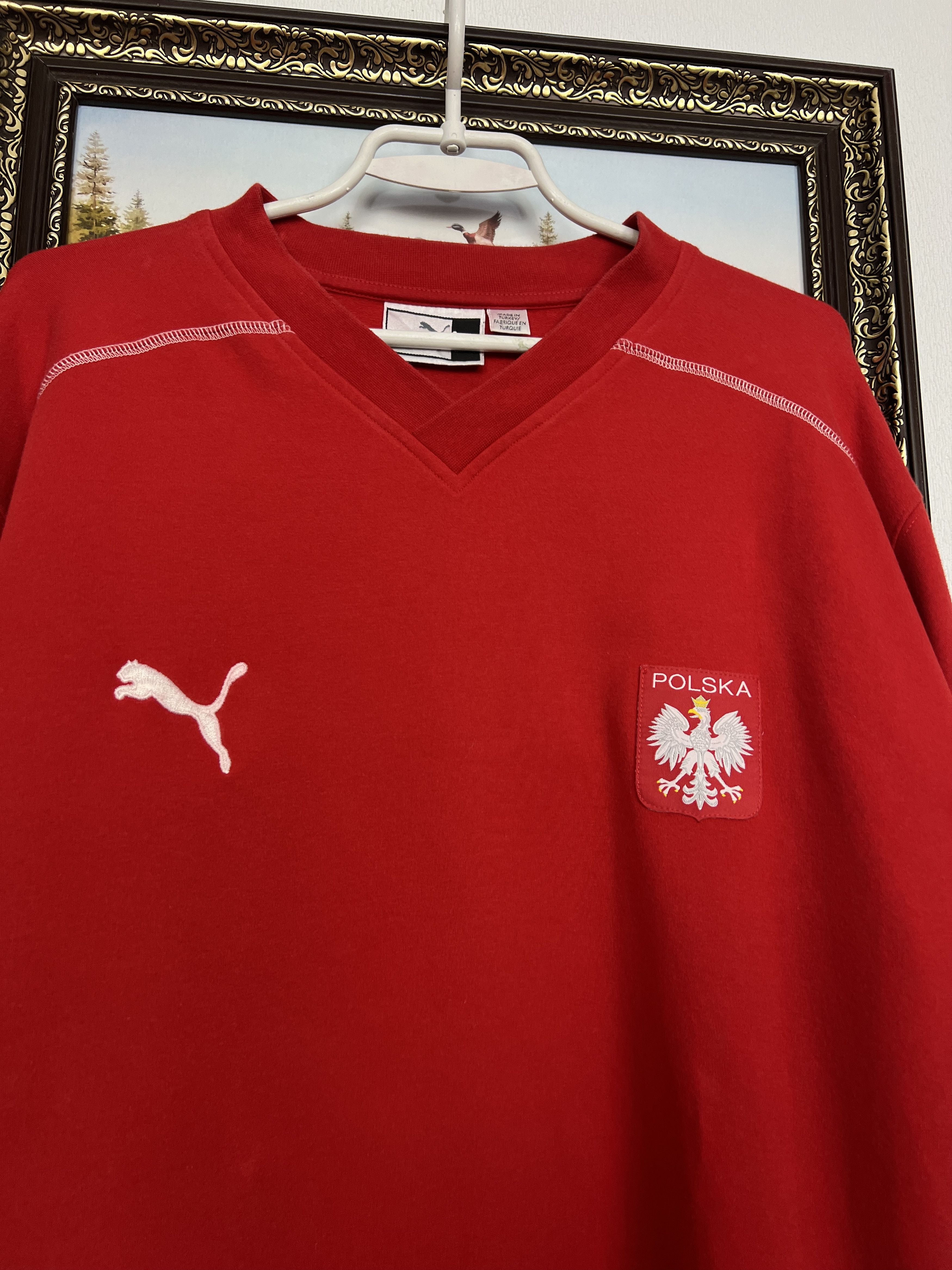 Puma Vintage Poland Football Train Sweatshirt Soccer Crewneck Size US XL / EU 56 / 4 - 2 Thumbnail