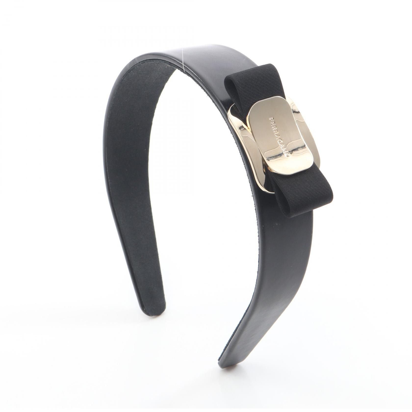 Salvatore Ferragamo Salvatore Ferragamo Salvatore Ferragamo Vara Ribbon Leather Hair Accessory Leather Other DUTY FREE for USA Size ONE SIZE - 1 Thumbnail
