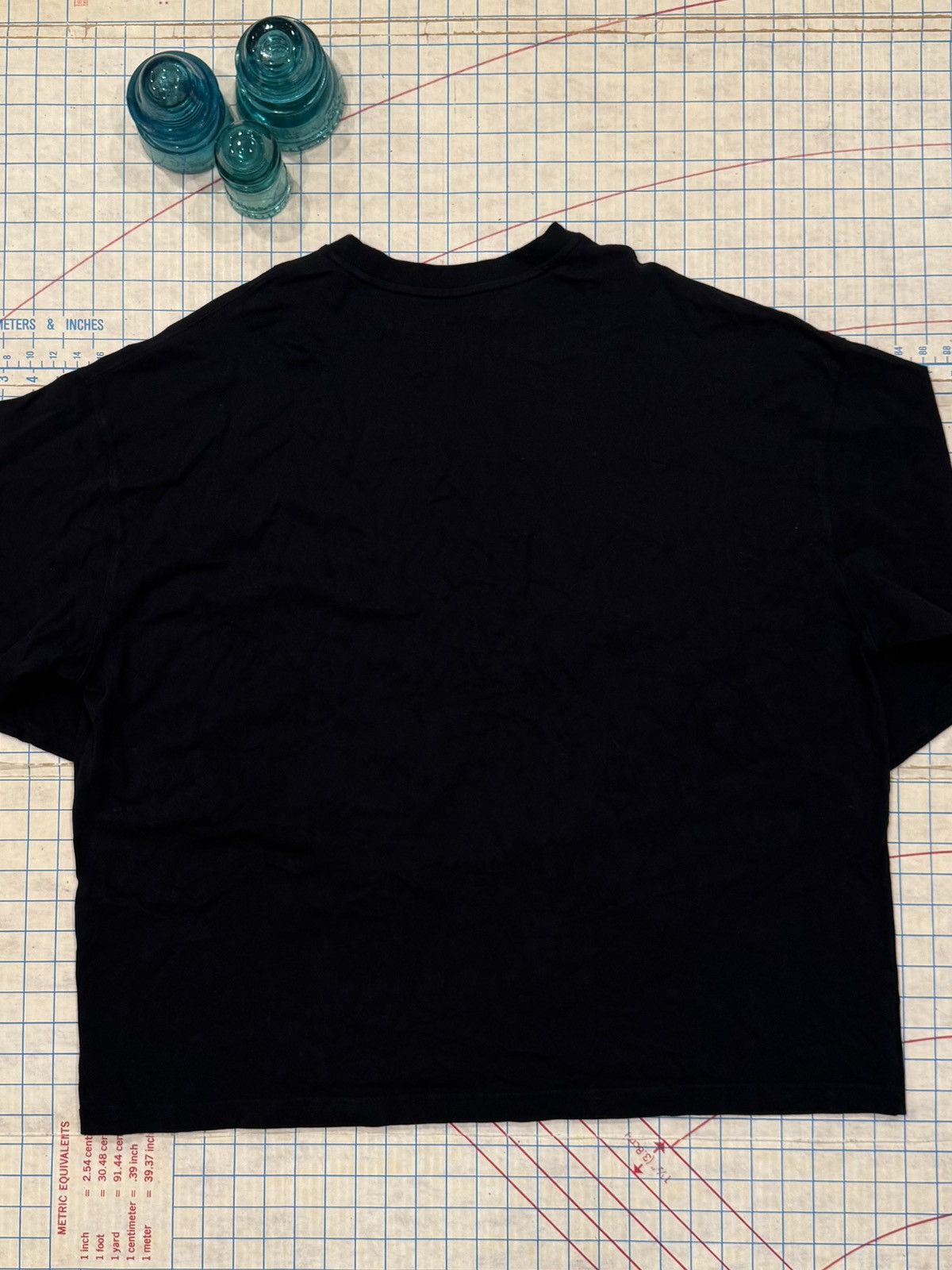 WE11DONE WE11DONE Crystal Logo Long Sleeve Black Mens MediumOversized Size US M / EU 48-50 / 2 - 10 Thumbnail