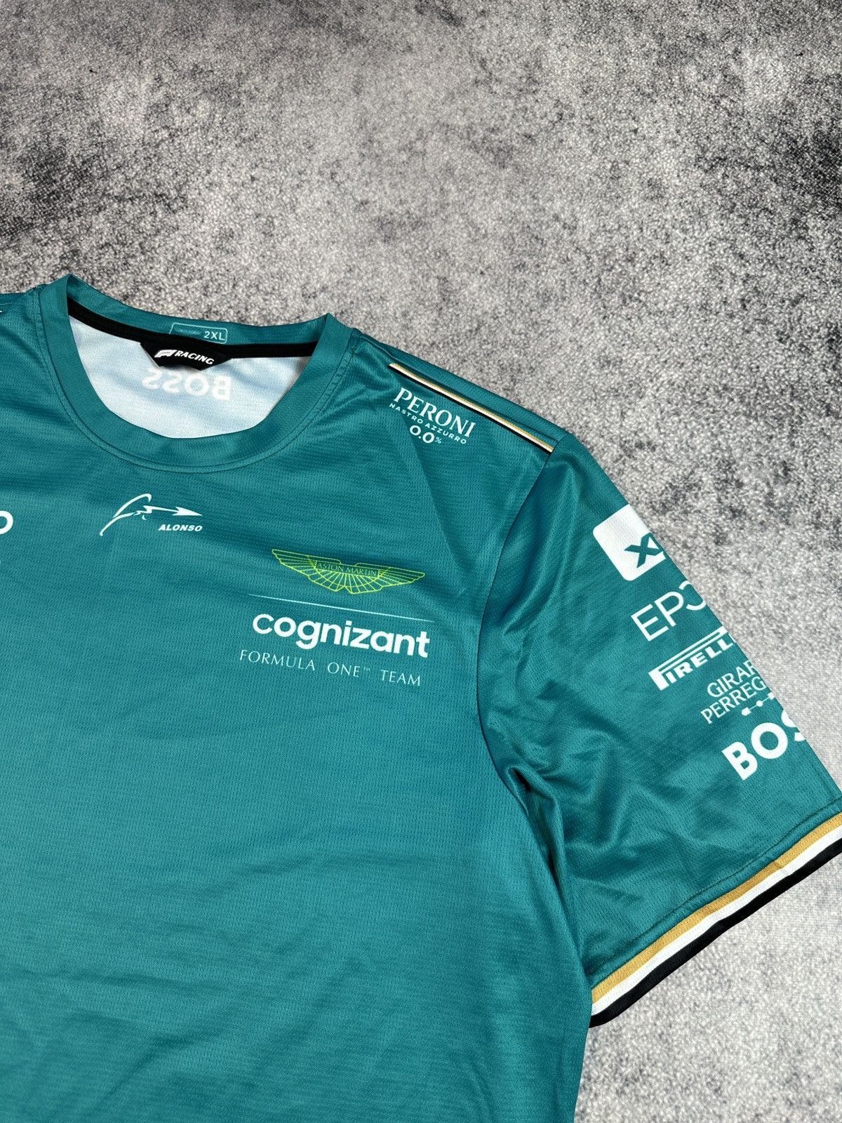 Formula 1 Boss Aston Martin 14 Alonso Formula One Team T-shirt 2XL Size US XXL / EU 58 / 5 - 3 Thumbnail