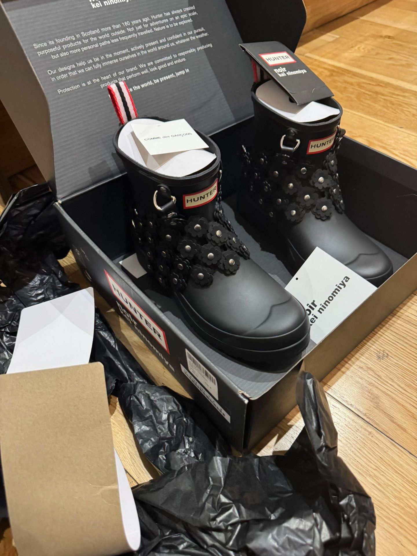 Noir Kei Ninomiya Noir Kei Ninomiya x Hunter Rubber Boots Size US 8 / IT 38 - 1 Thumbnail