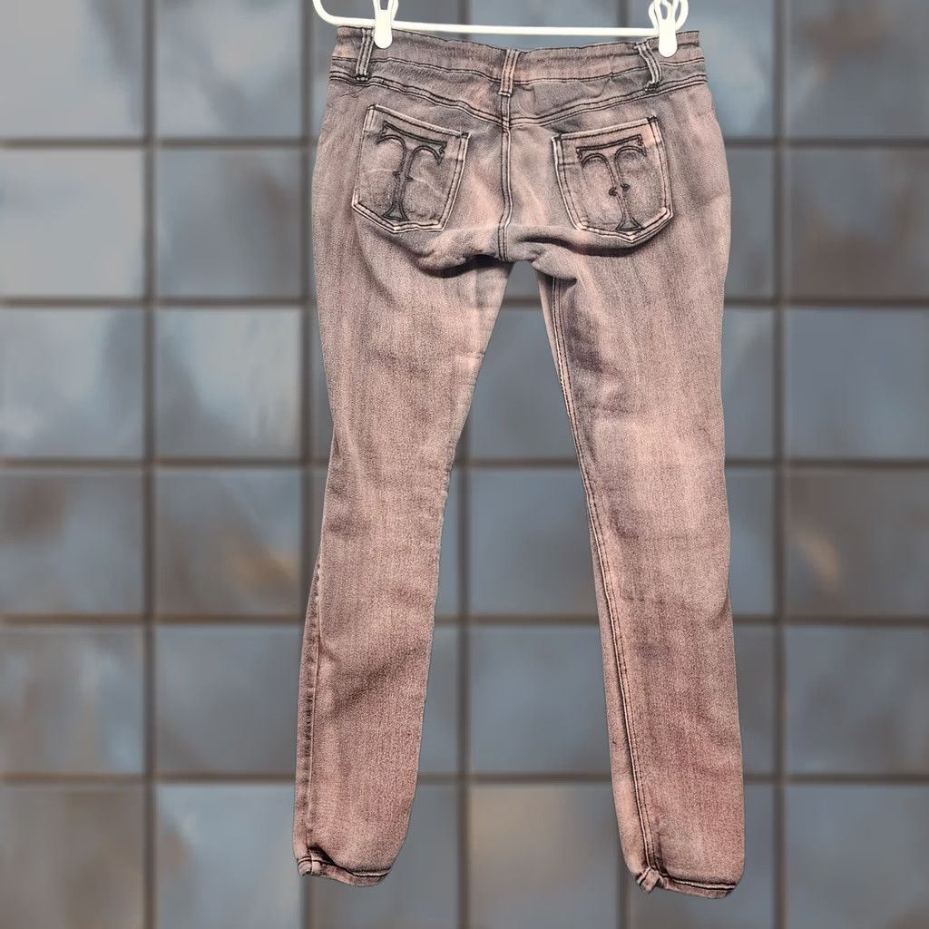 Tripp NYC VINTAGE Tripp NYC Skinny Jeans Jegging Women Juniors Size 11 Purple Distressed Goth Punk Emo Grunge Stretch Womens Jegging Size 32" / US 10 / IT 46 - 1 Thumbnail