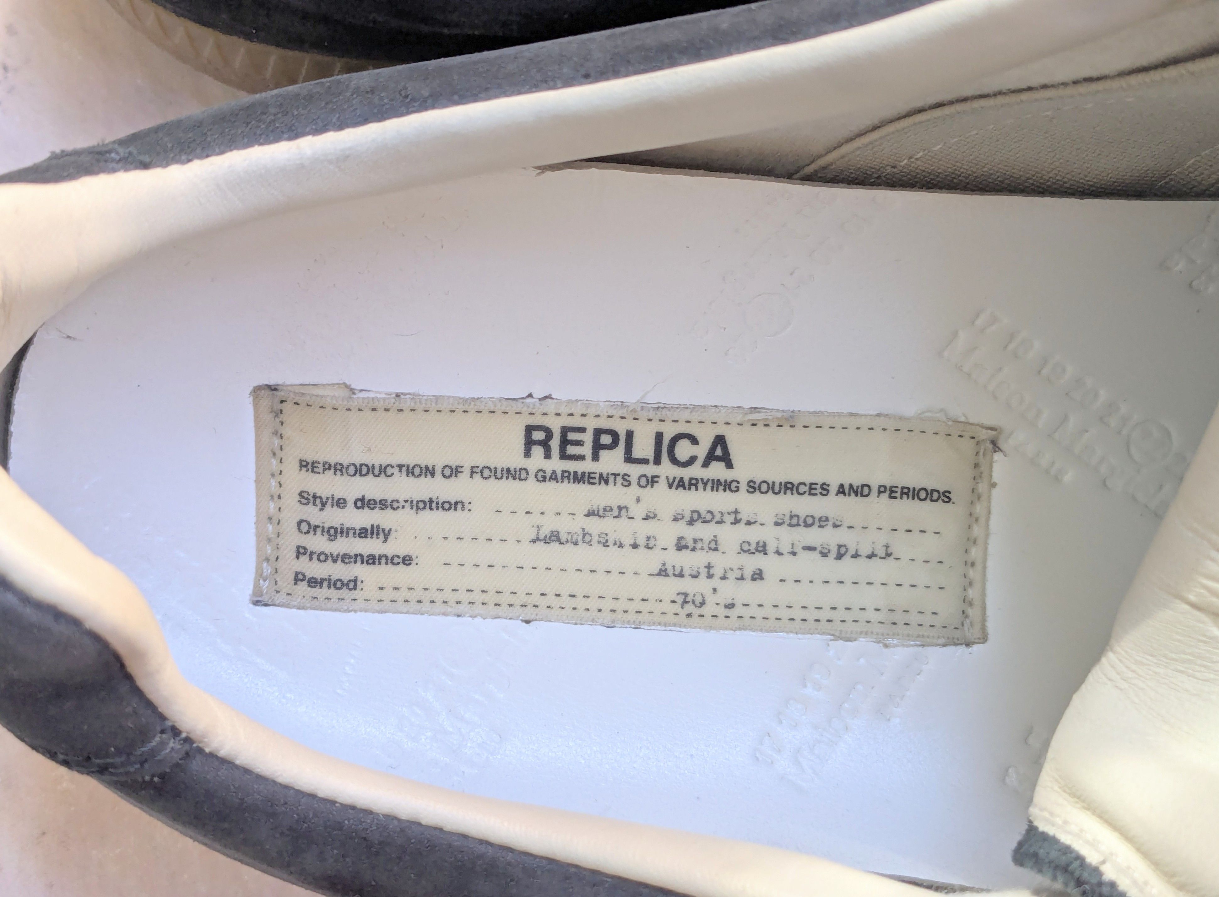 Maison Margiela Maison Margiela GAT Replica Black Paint Splatter 9 42 Low Size US 9 / EU 42 - 10 Thumbnail