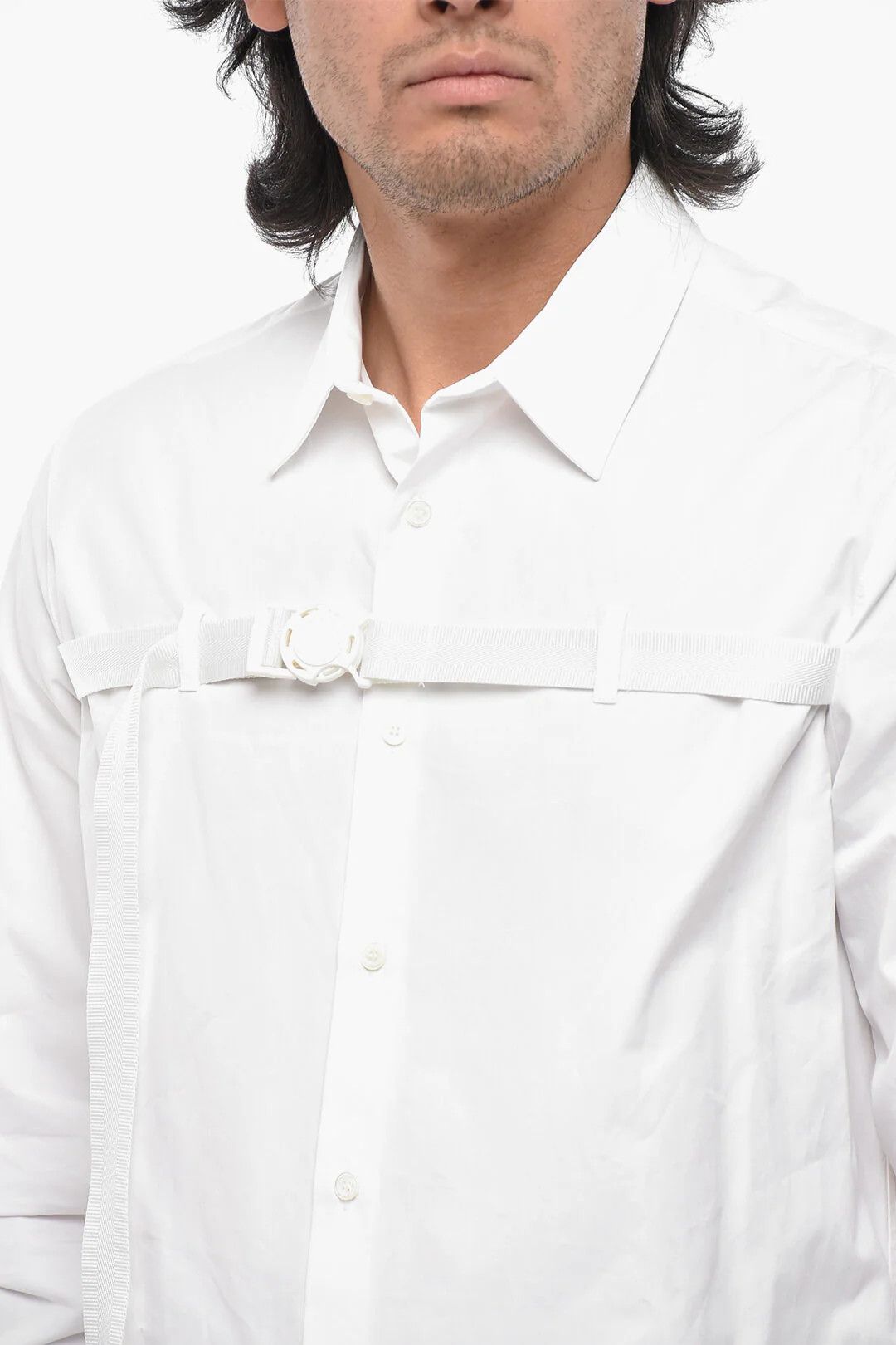 Off-White og1mm0526 Poplin Shirt in White Size US M / EU 48-50 / 2 - 3 Thumbnail