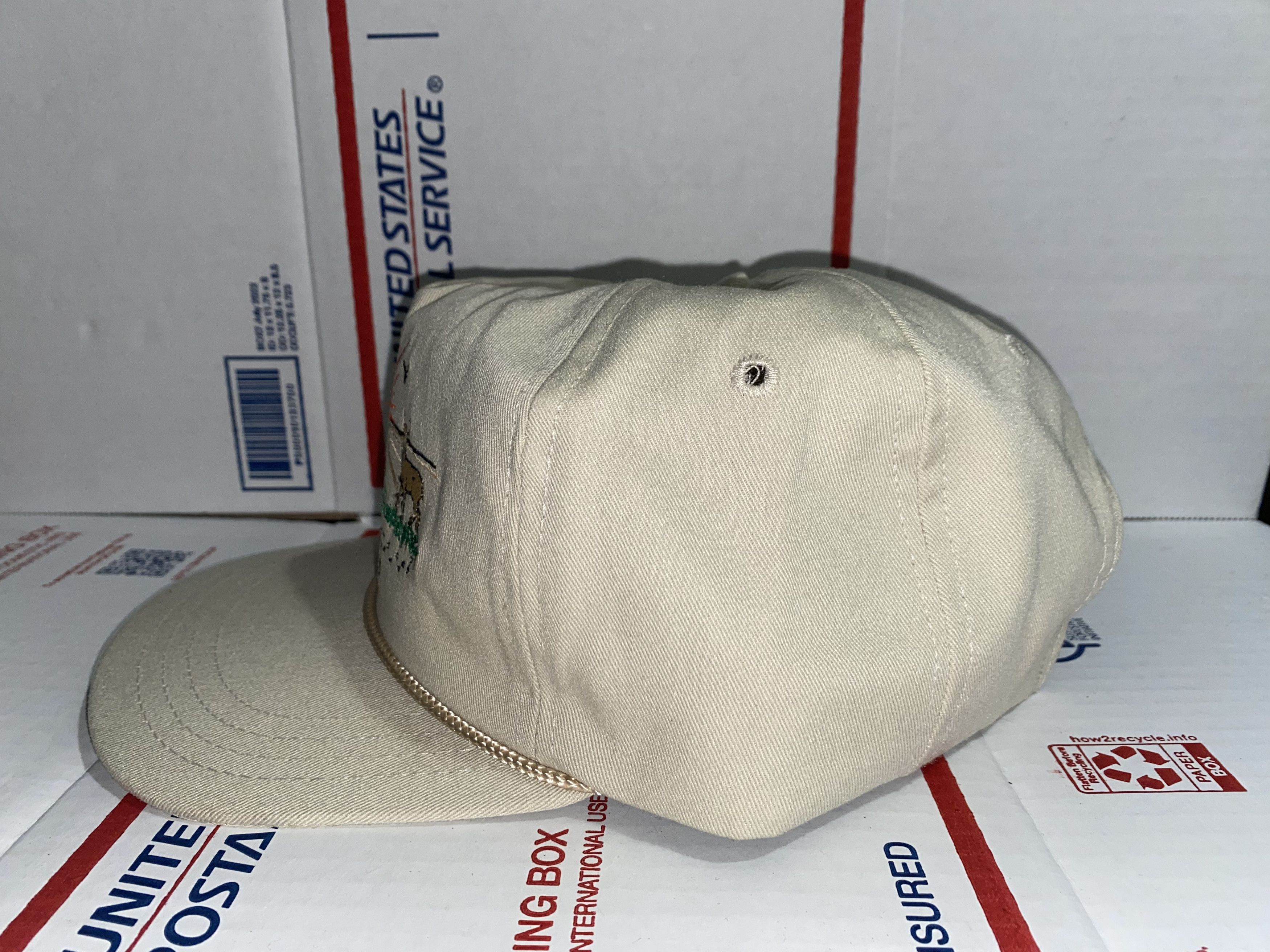 Vintage vtg Deer Trail Implement Inc. McPherson Kansas Hat Cap Co. ! Size ONE SIZE - 3 Thumbnail