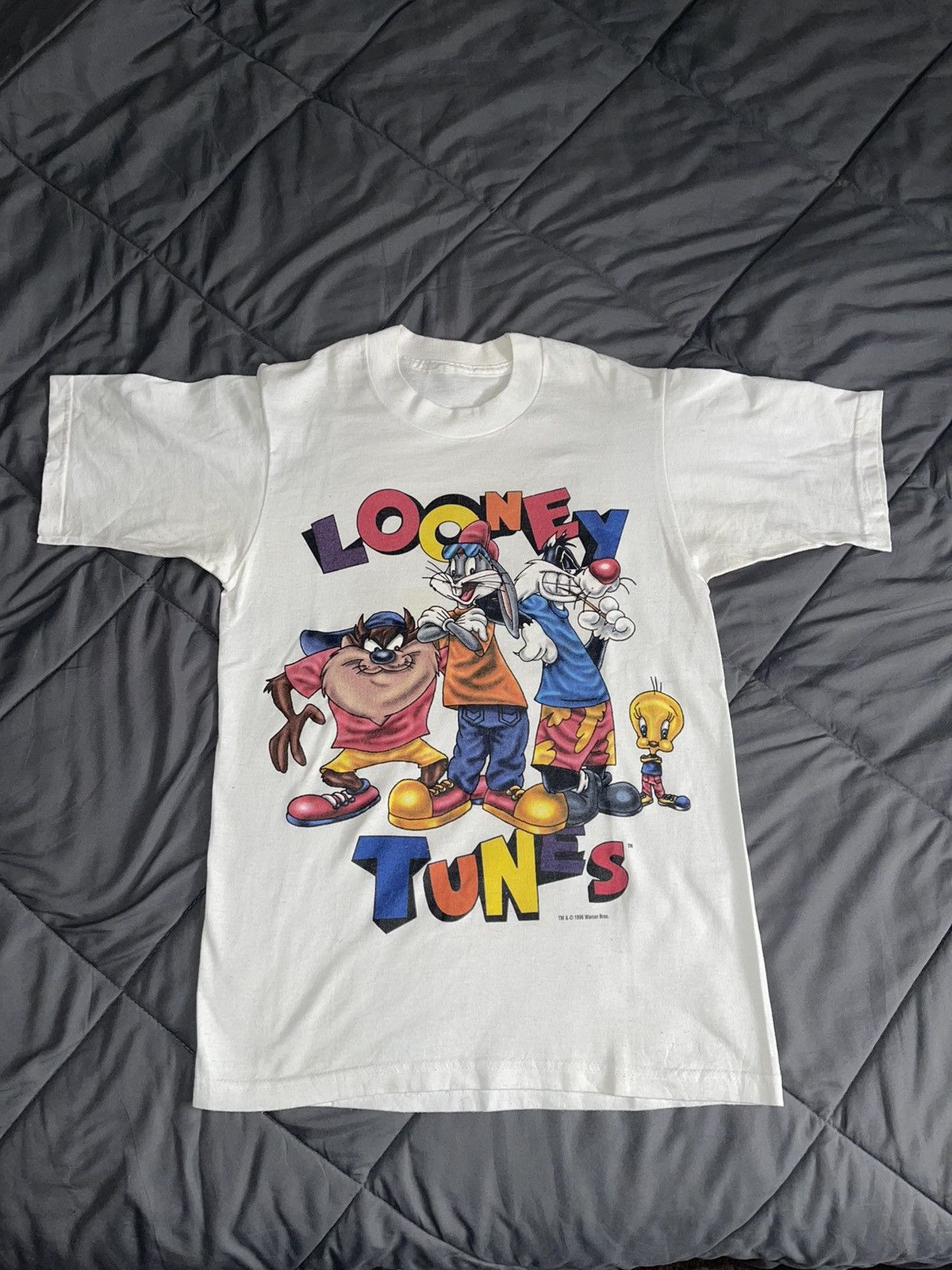 Vintage × Warner Bros Size Medium - Vintage Hip Hop Looney Tunes Urban Crew Tee Size US M / EU 48-50 / 2 - 1 Thumbnail