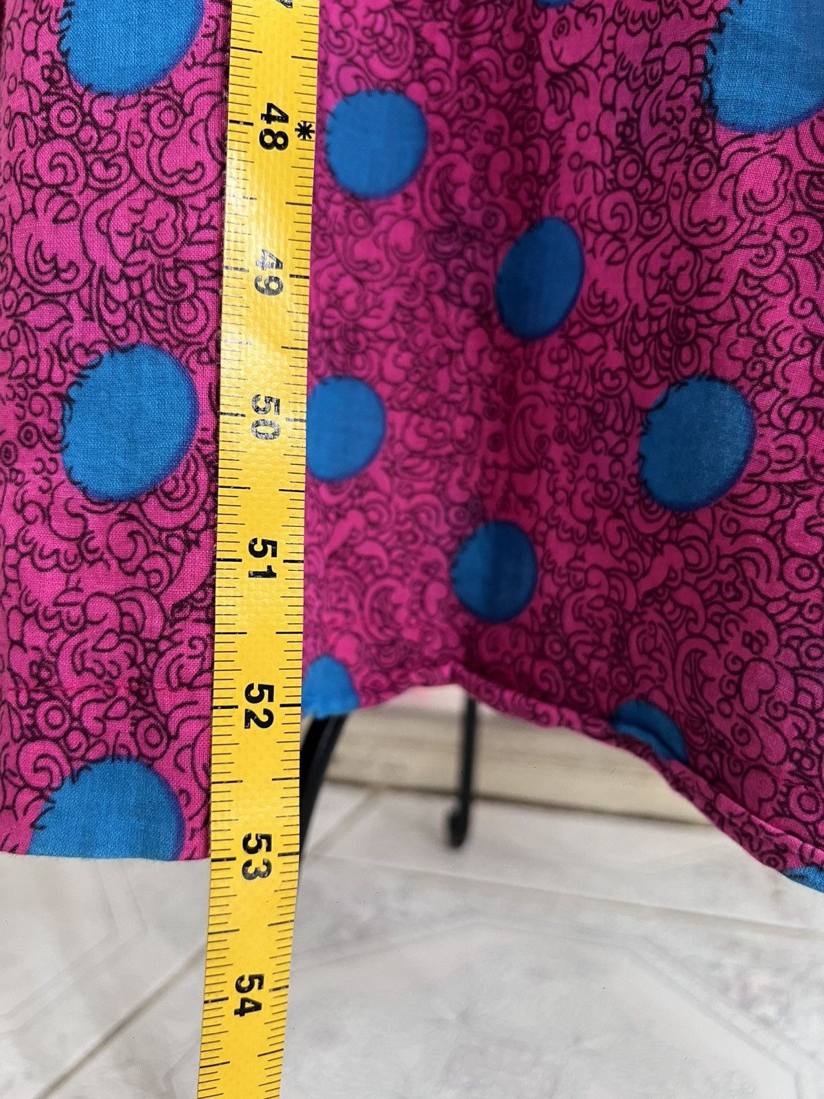 Other Vintage Jalabiya Embroidered Polka Dot Long Dres (Pink:Blue) Size M / US 6-8 / IT 42-44 - 3 Thumbnail