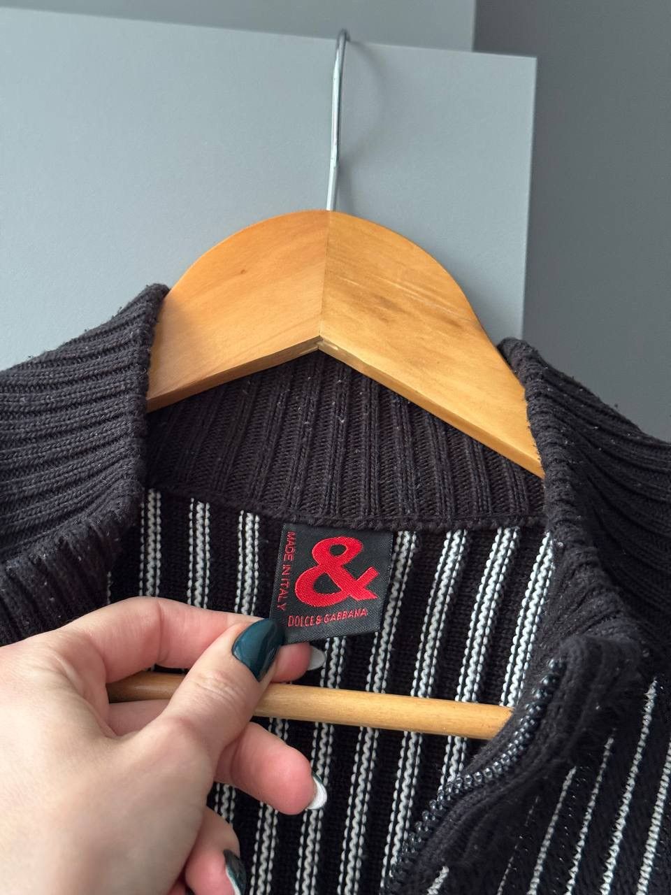 Dolce & Gabbana DOLCE & GABBANA 90s Slimfit Ribbed Knitted Sweater y2k Size US M / EU 48-50 / 2 - 5 Thumbnail