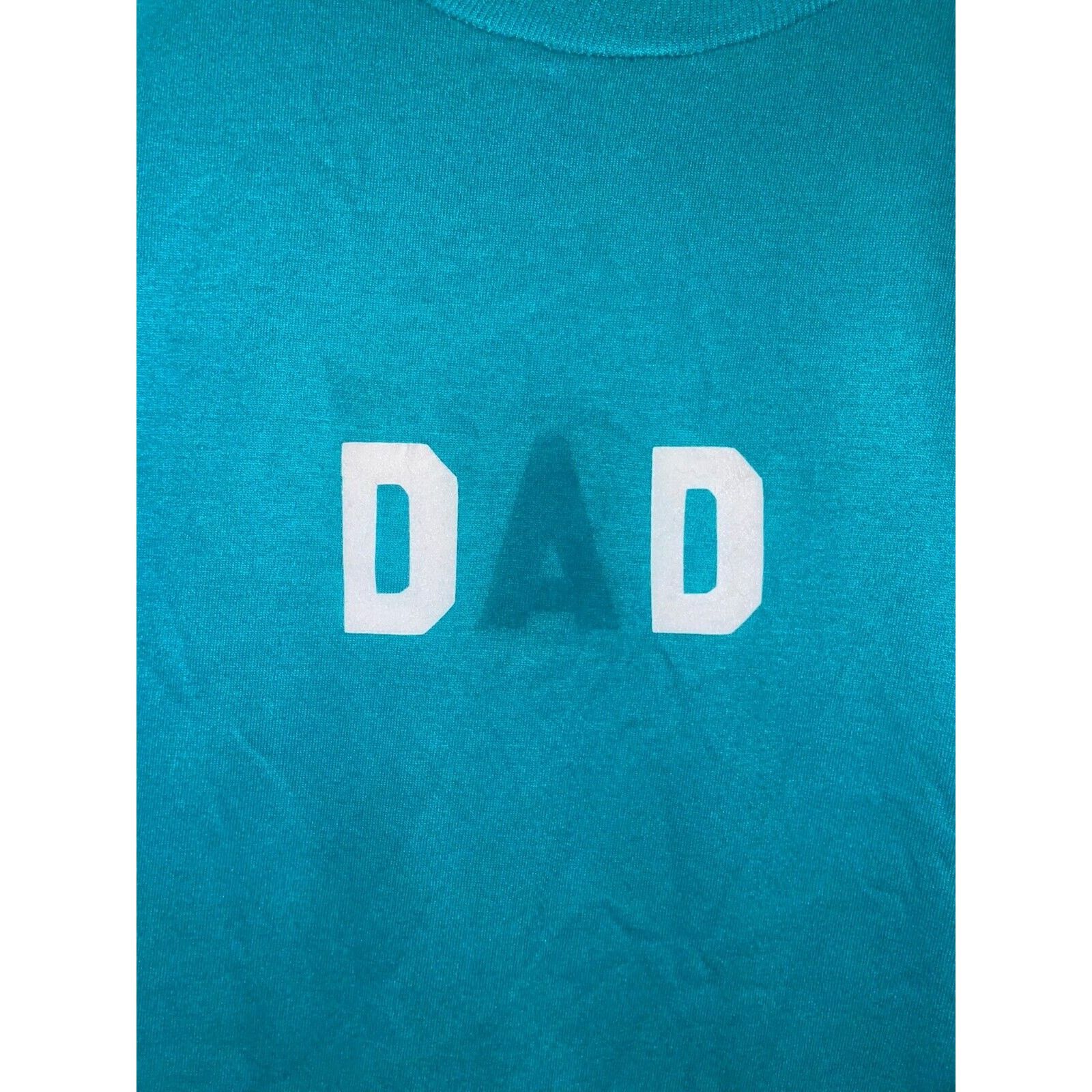 Jerzees Vintage Dad Shirt Missing A Teal Test Print Tee VTG 90s XL Size US XL / EU 56 / 4 - 3 Thumbnail