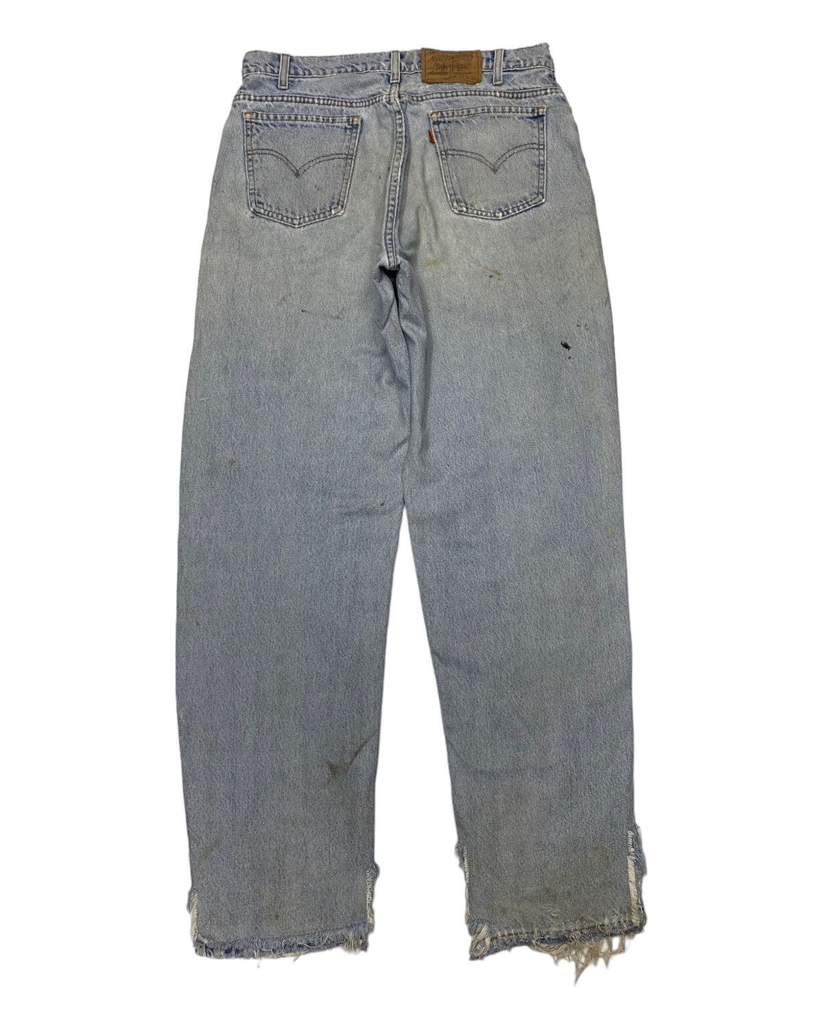 🔥LEVIS 560 ORANGE TAB THRASHED LOOSE FIT TAPERED LEG
