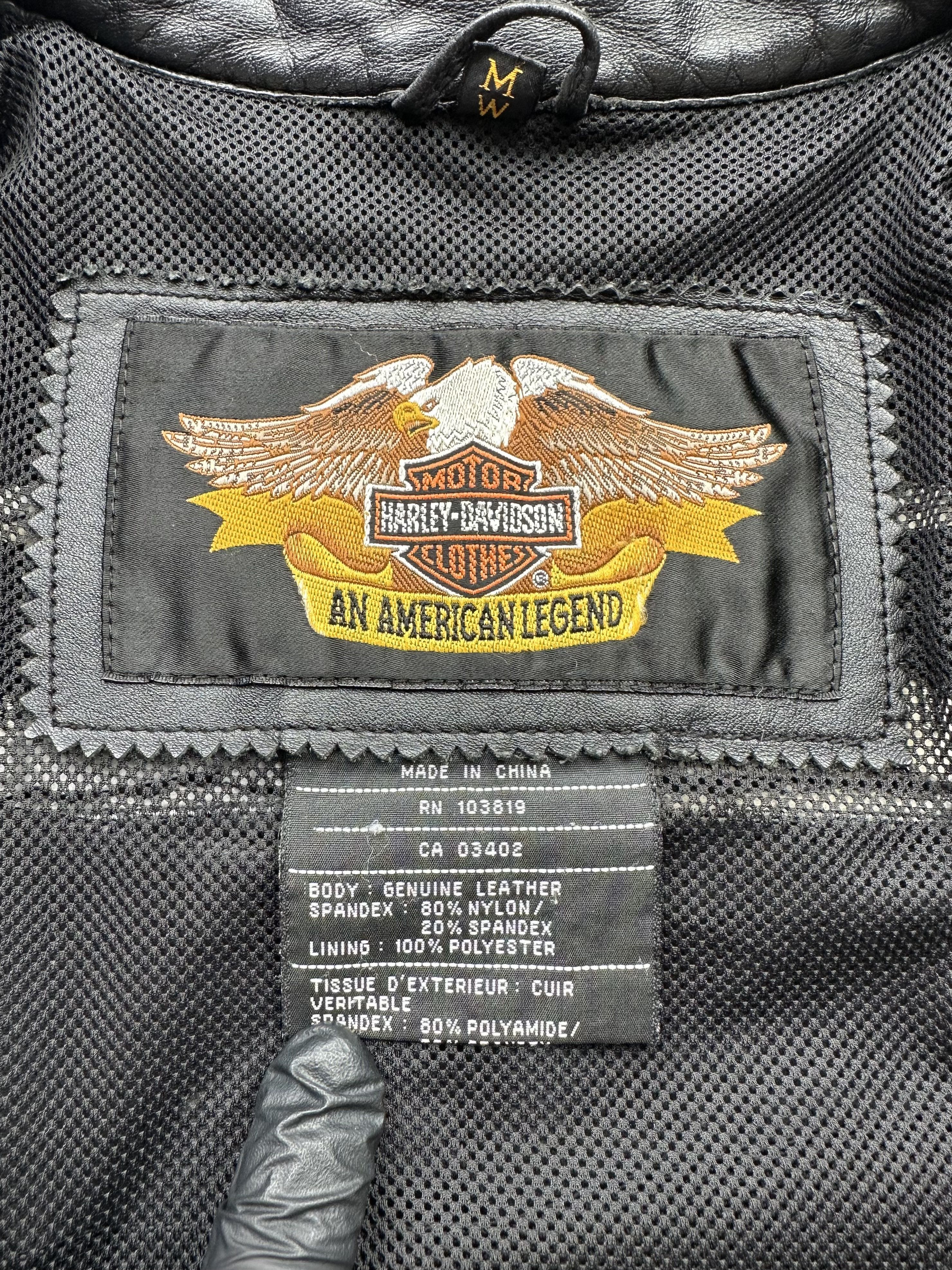 Harley Davidson Harley Davidson Vintage Leather Jacket (B228)E2 Size M / US 6-8 / IT 42-44 - 9 Thumbnail