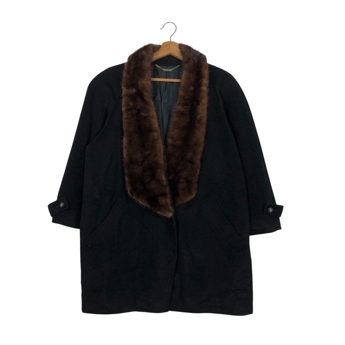 Vintage 📌Vintage Oversize Jacket Lui Chantant Fur Blanket Cashmere Size US M / EU 48-50 / 2 - 2 Thumbnail