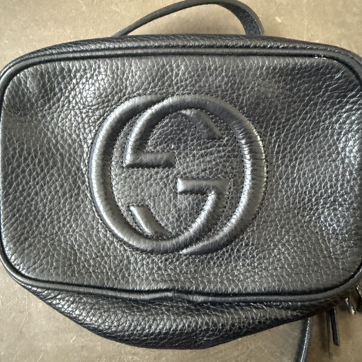 Gucci GUCCI BLACK LEATHER SOHO DISCO CAMERA BAG MINI Size ONE SIZE - 3 Thumbnail
