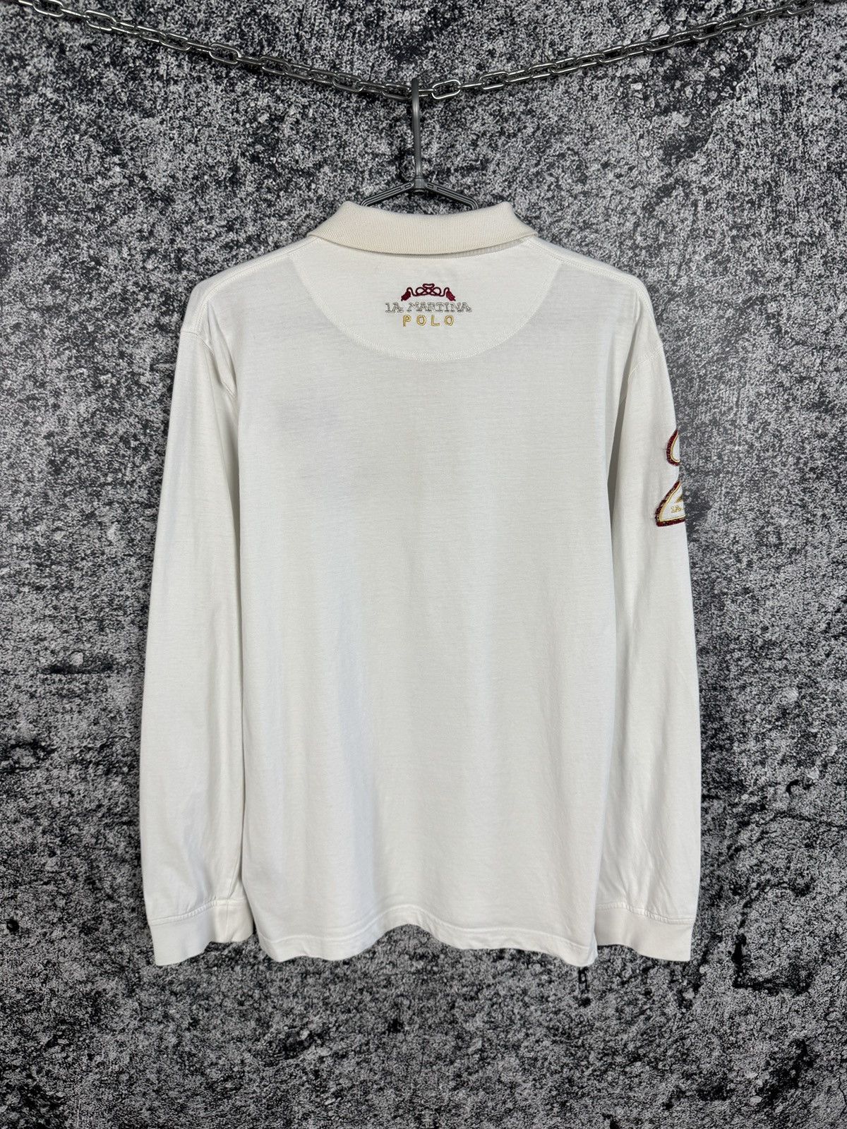 La Martina Vintage La Martina Long Sleeve Polo Shirt Crest Logo Size L Size US L / EU 52-54 / 3 - 12 Thumbnail