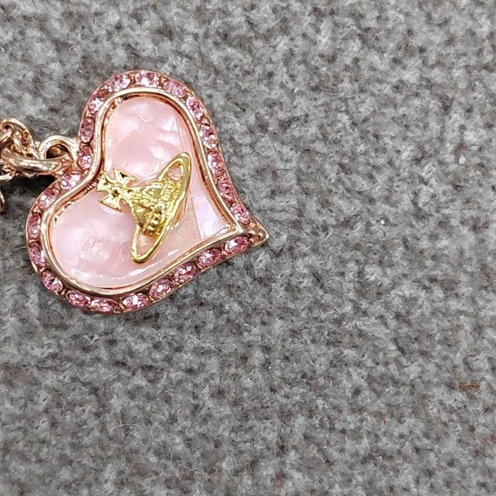 Vivienne Westwood Vivienne Westwood Pink Heart Pearl Necklace Size ONE SIZE - 5 Thumbnail