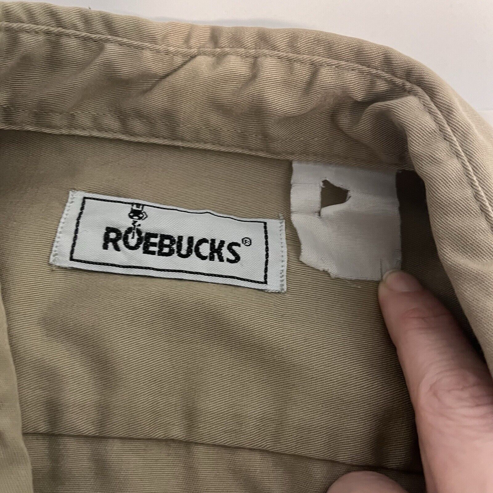 Sears Vtg Sears Roebucks Khaki Shirt Men’s 80s Work Perma Prest Size US XL / EU 56 / 4 - 3 Thumbnail