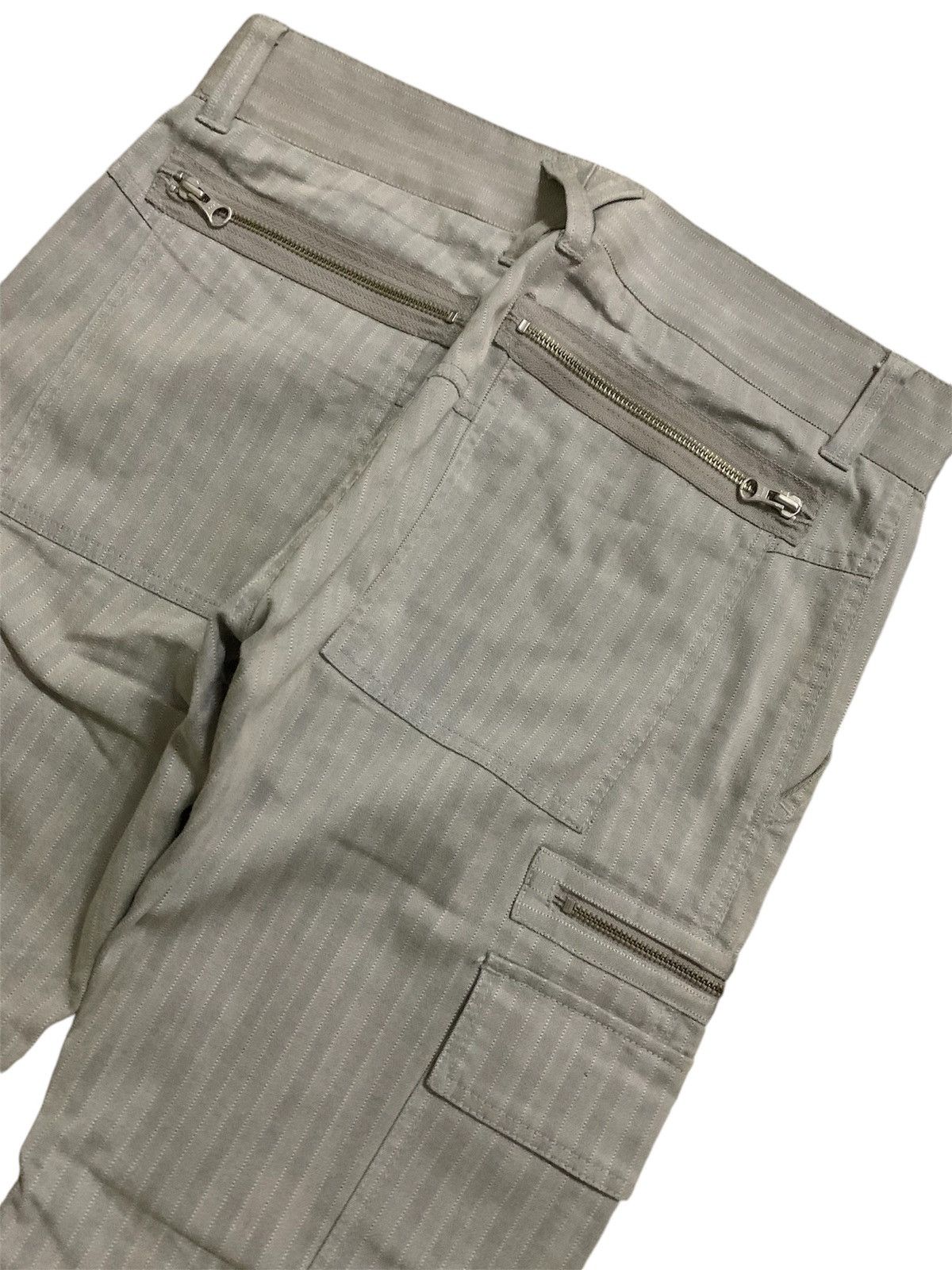Issey Miyake 💥Vintage Universal Language Stripe Cargo Pant Size US 31 - 2 Thumbnail