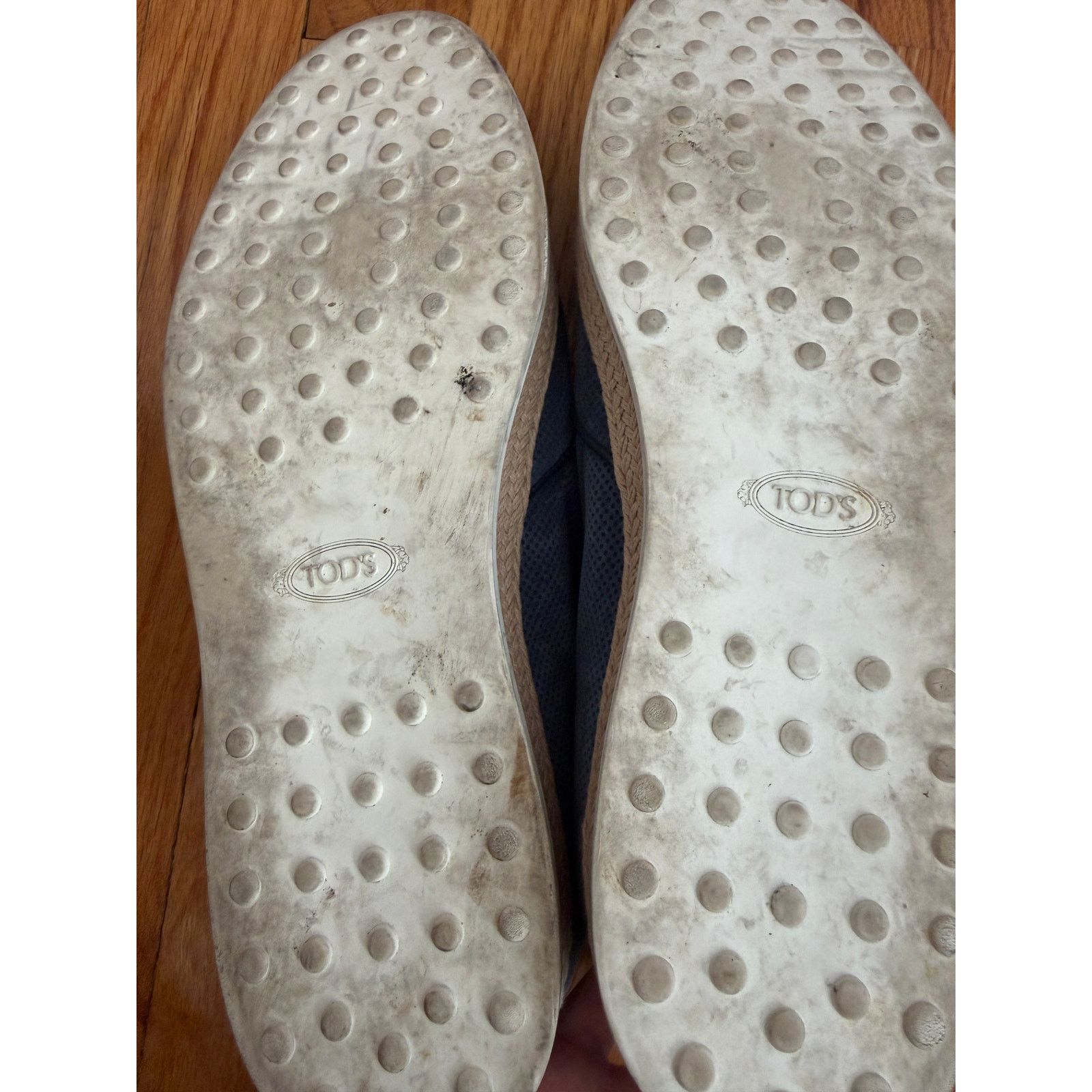 Tod's Tod's Blue Suede Slip-On Espadrille Loafer Size US 10 / EU 43 - 6 Thumbnail