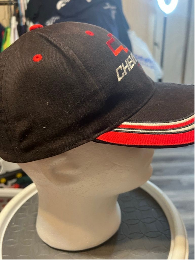 Chevrolet Unisex Chevrolet Racing Baseball Cap Black/Red One Size Size ONE SIZE - 4 Thumbnail