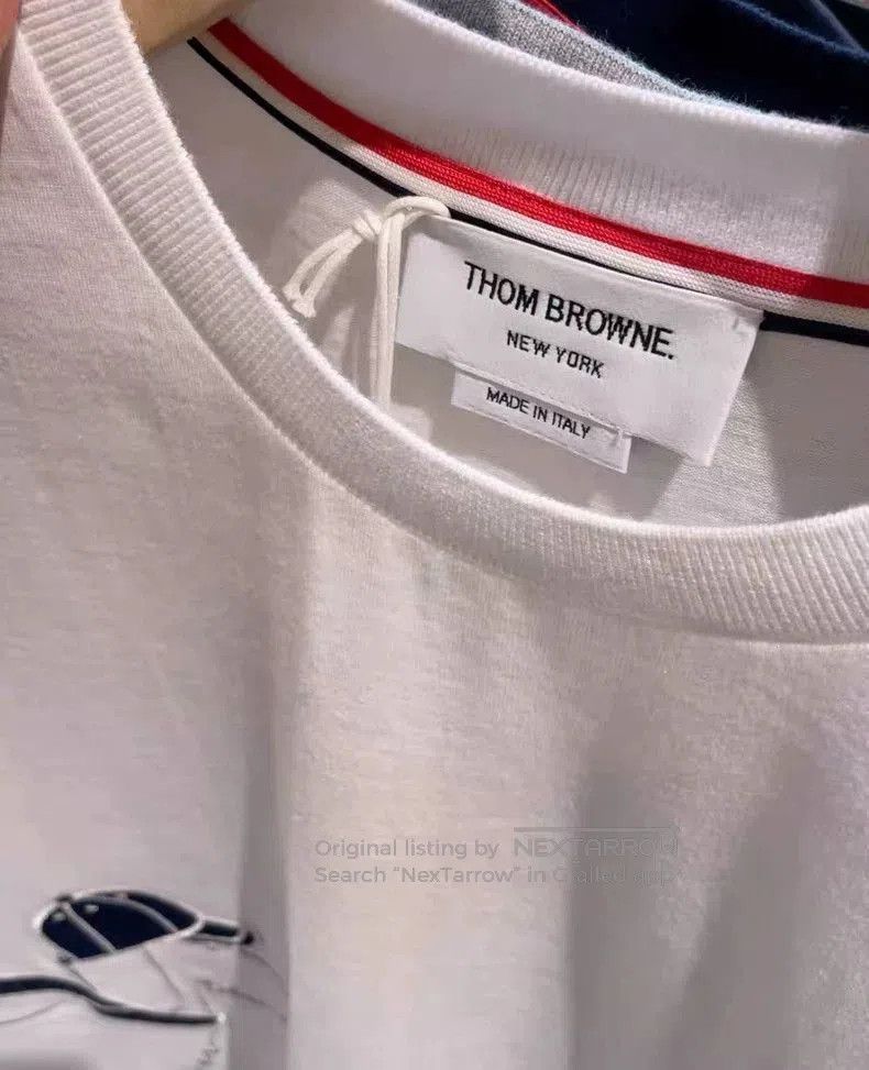 Thom Browne Thom Browne Dog Embroidery Short-Sleeve T-Shirt. Size US S / EU 44-46 / 1 - 7 Thumbnail