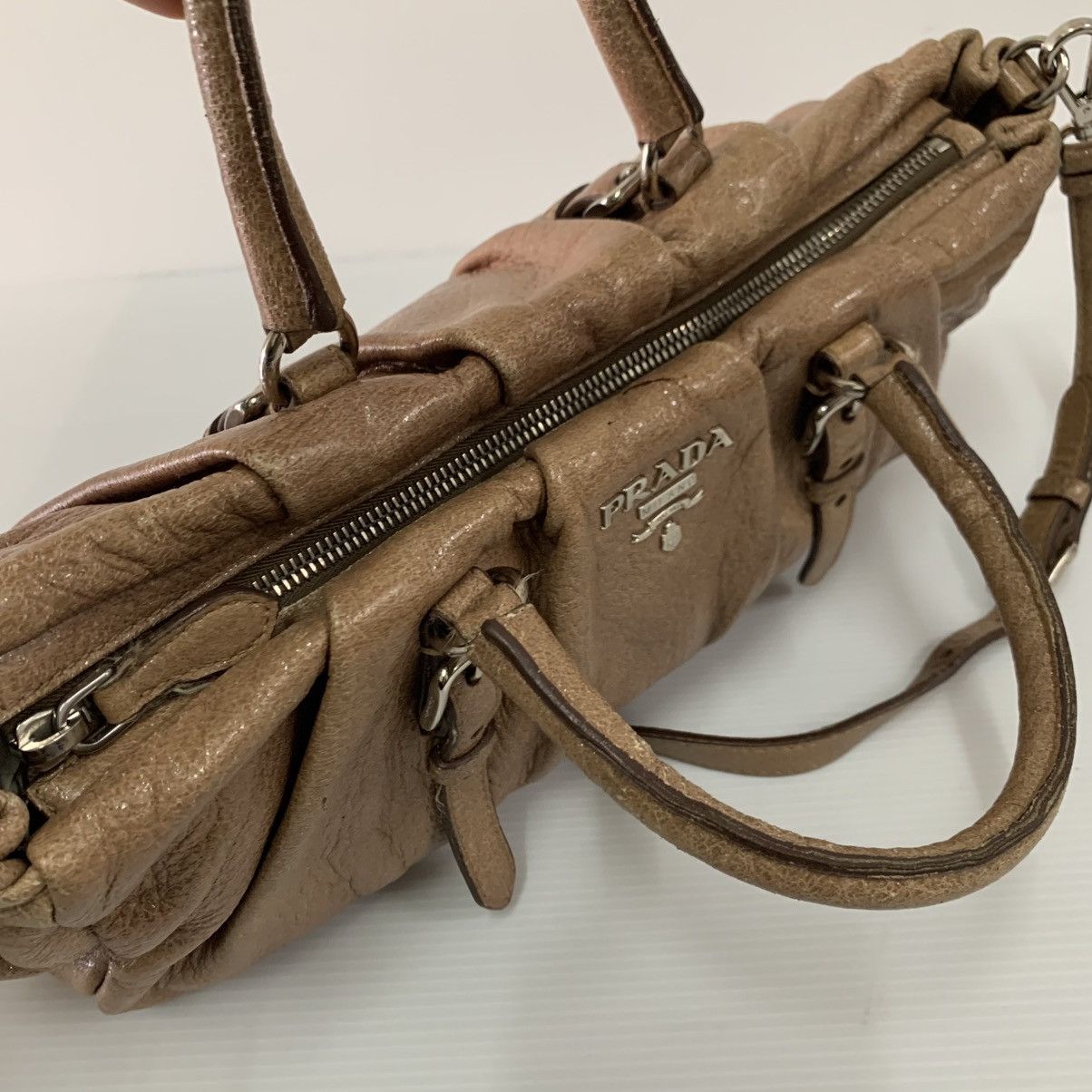 Prada Prada Leather Small Shoulder Bag Size ONE SIZE - 13 Thumbnail