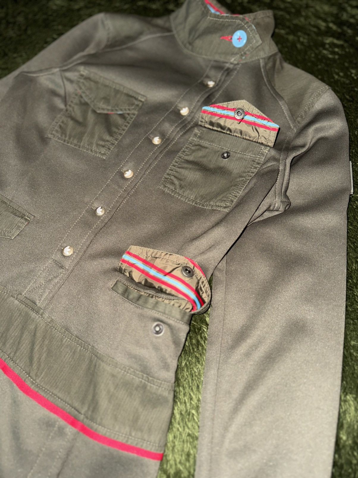 Adidas [85] 00s Adidas Originals Patchwork Military Jersey Dress Size S / US 4 / IT 40 - 3 Thumbnail