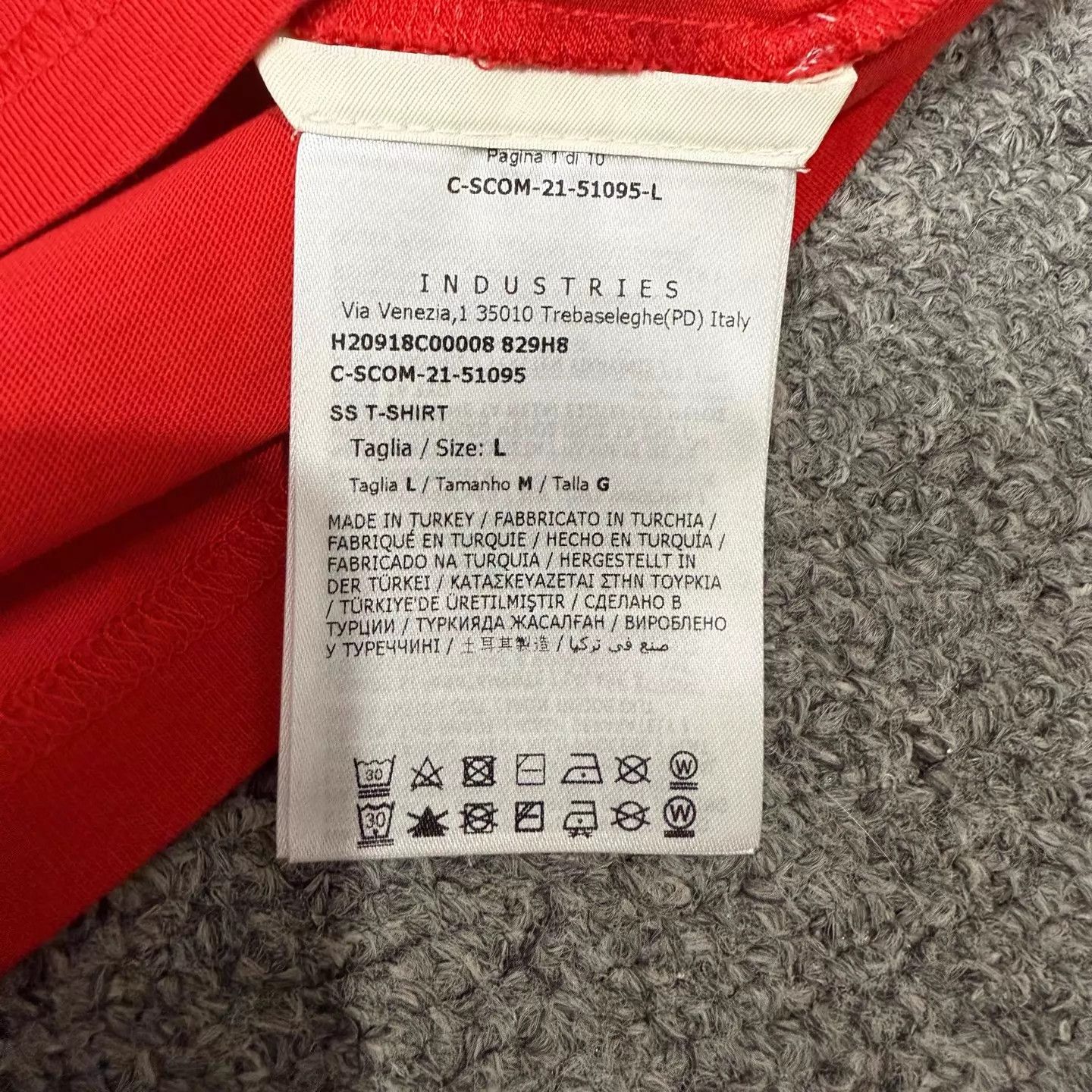 Moncler Moncler Red Chest Logo Short Sleeve T-shirt L Size L / US 10 / IT 46 - 4 Thumbnail