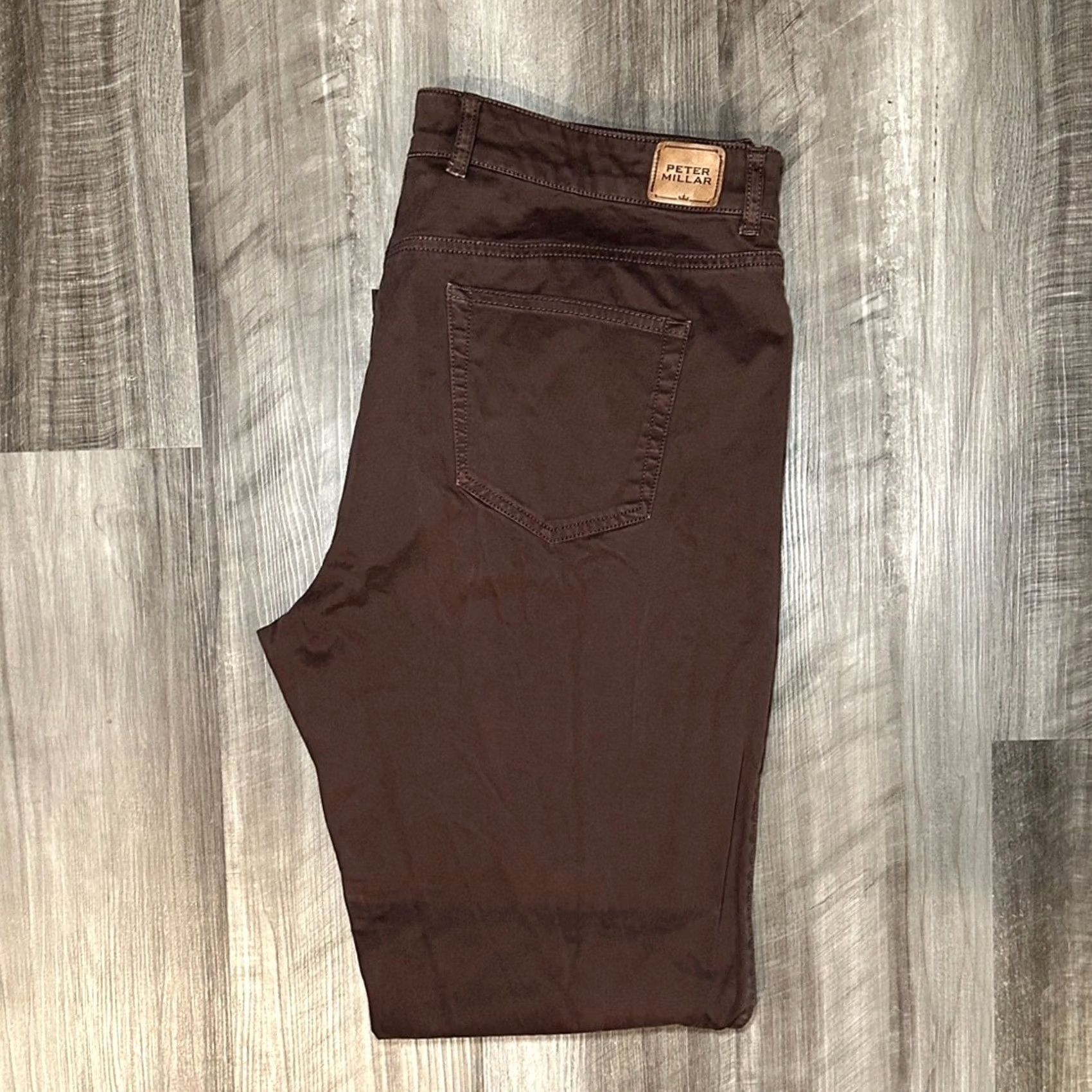 Peter Millar Peter Millar Chino Pants - Men 38 Regular Brown, 33 Inseam Size US 38 / EU 54 - 2 Thumbnail
