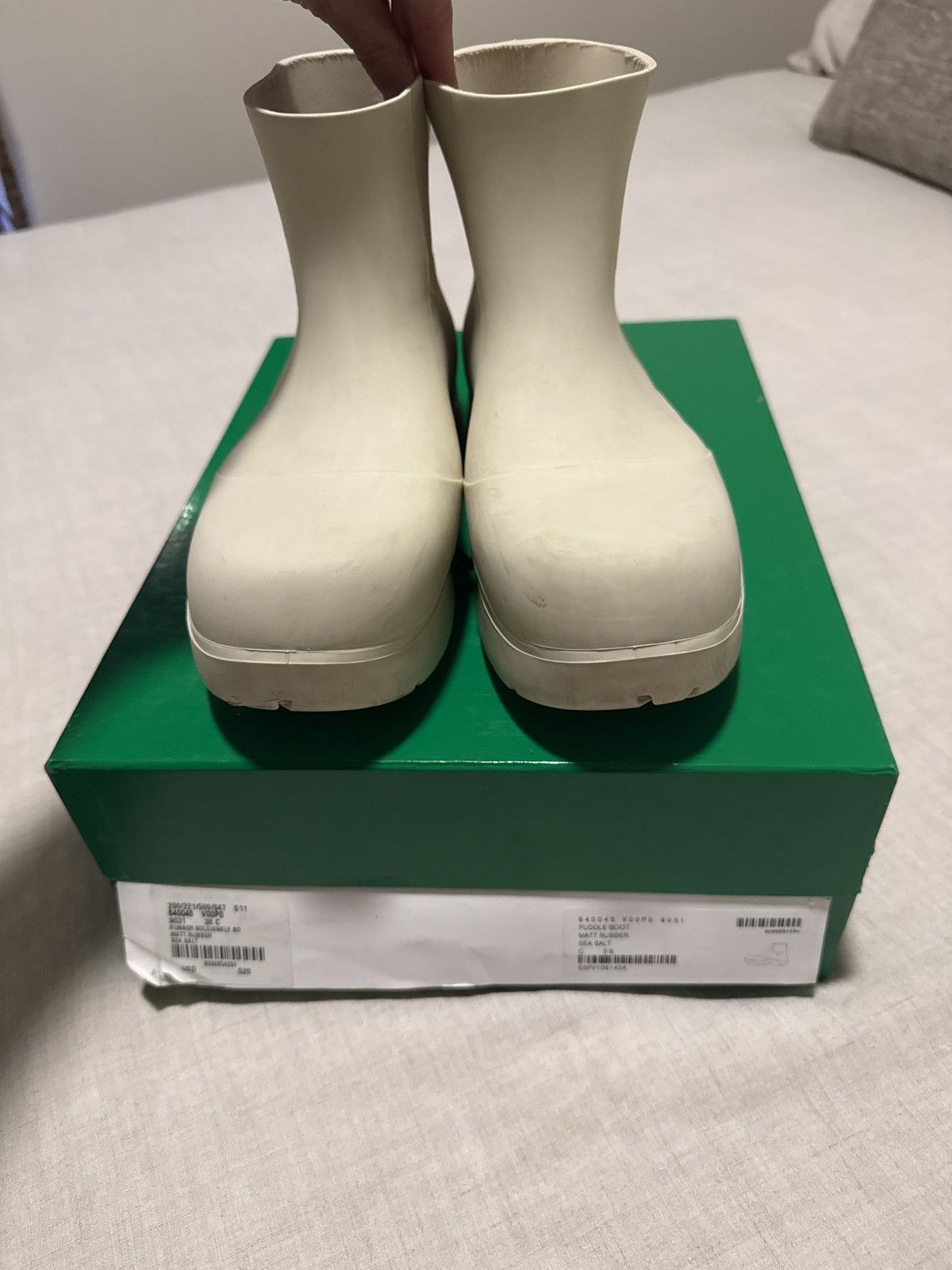 Bottega Veneta Bottega Veneta Puddle Boots Sea Salt W38 Size US 8 / IT 38 - 3 Thumbnail