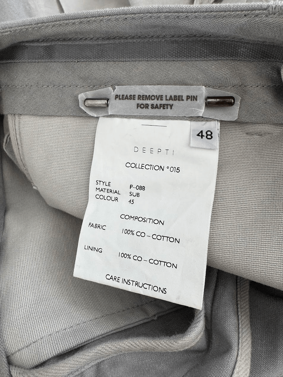 Deepti SUB/45 Grey Full Suit Size 38R - 8 Thumbnail