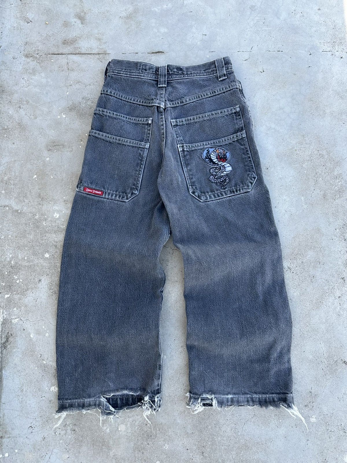 JNCO Jeans Kids Wide Leg Baggy Denim - Cobra Embroidered