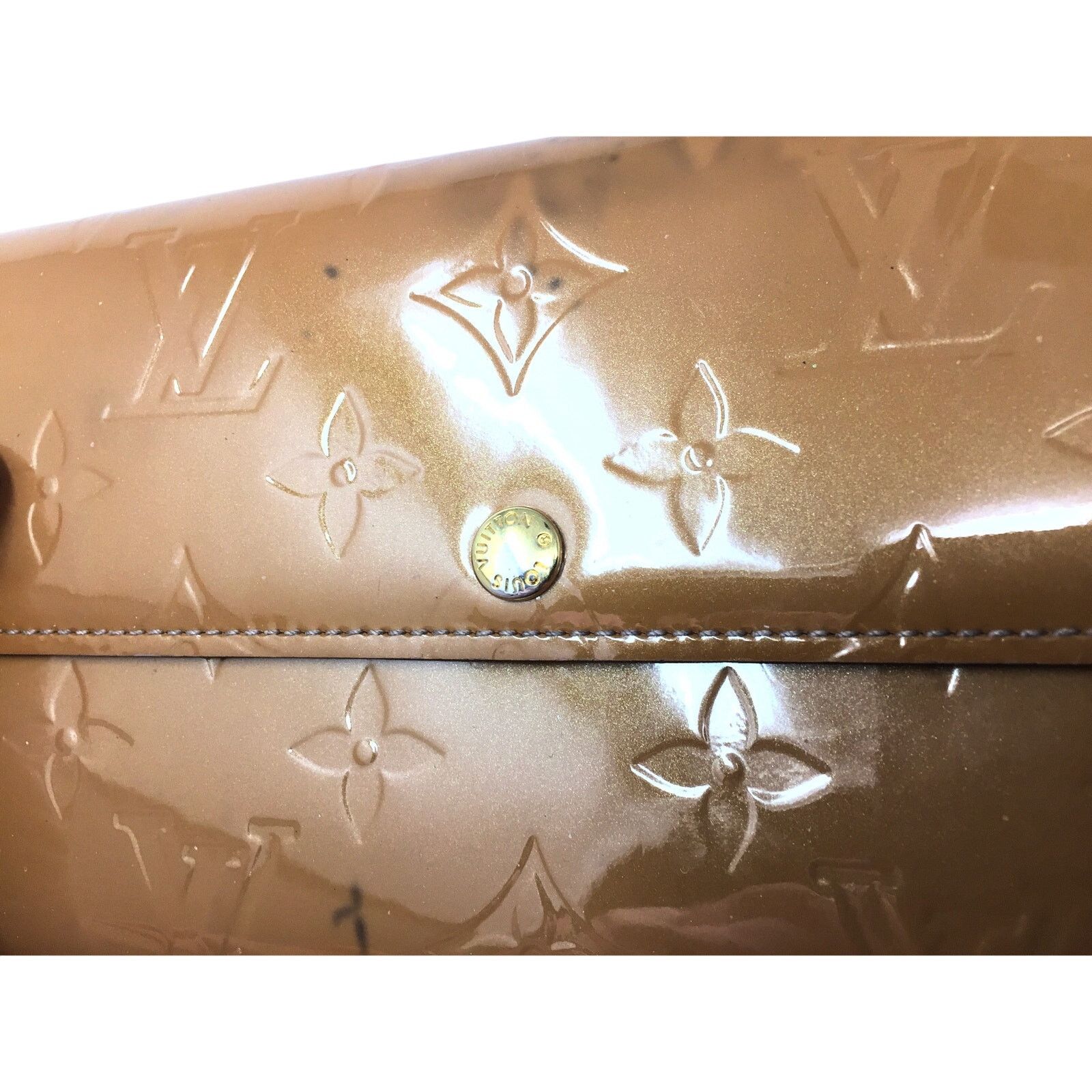 Louis Vuitton Louis Vuitton Vernis Monogram Sarah Long Wallet -Bronze Size ONE SIZE - 16 Thumbnail