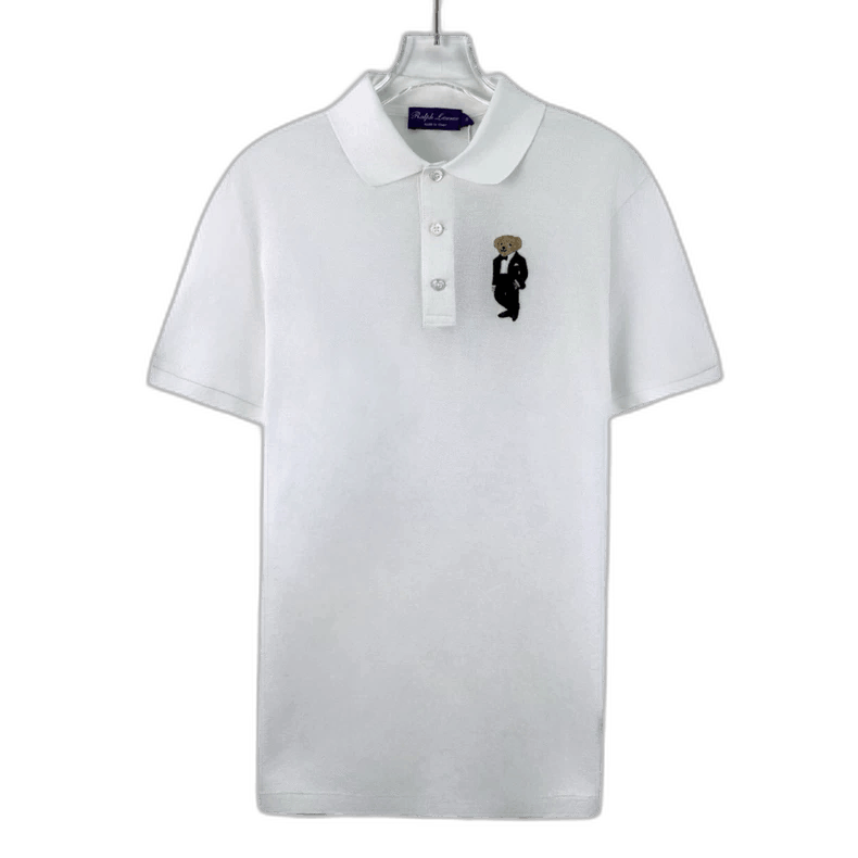 Ralph Lauren Ralph Lauren White Polo Shirt with Bear Embroidery Size S / US 4 / IT 40 - 1 Thumbnail