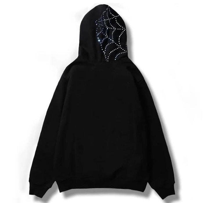 Streetwear Rhinestone Teeth Full Zip Y2k Hoodie Grailed