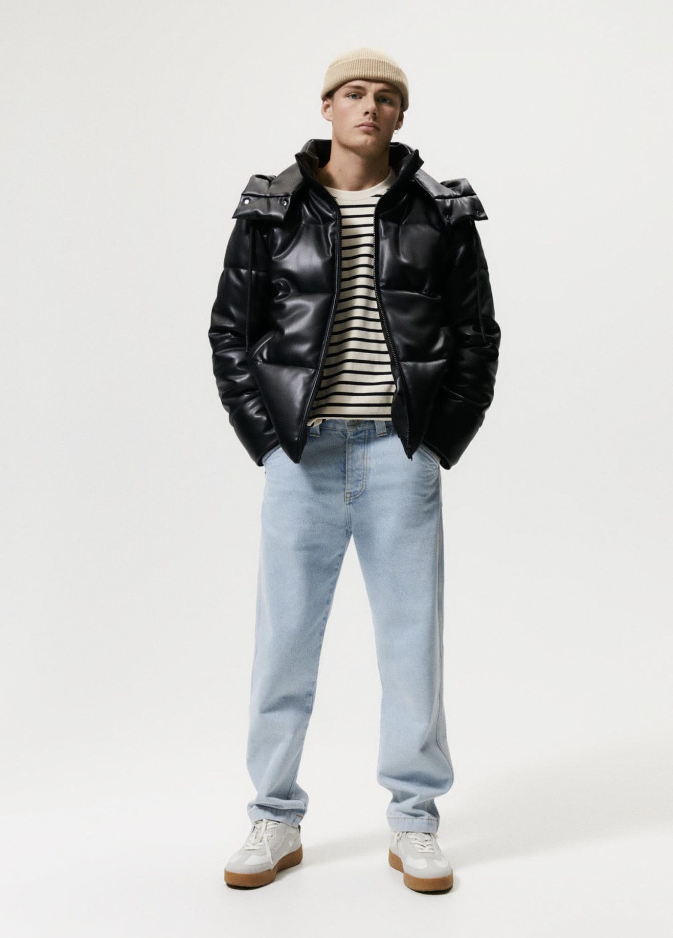 Zara Faux Leather Puffer Jacket Size US XL / EU 56 / 4 - 1 Thumbnail
