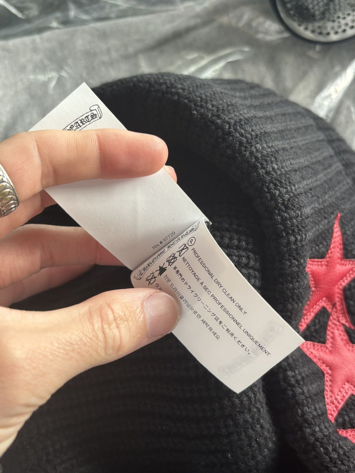 Chrome Hearts CHROME HEARTS | CASHMERE STAR PATCH CROSS DADDY BEANIE Size ONE SIZE - 10 Thumbnail