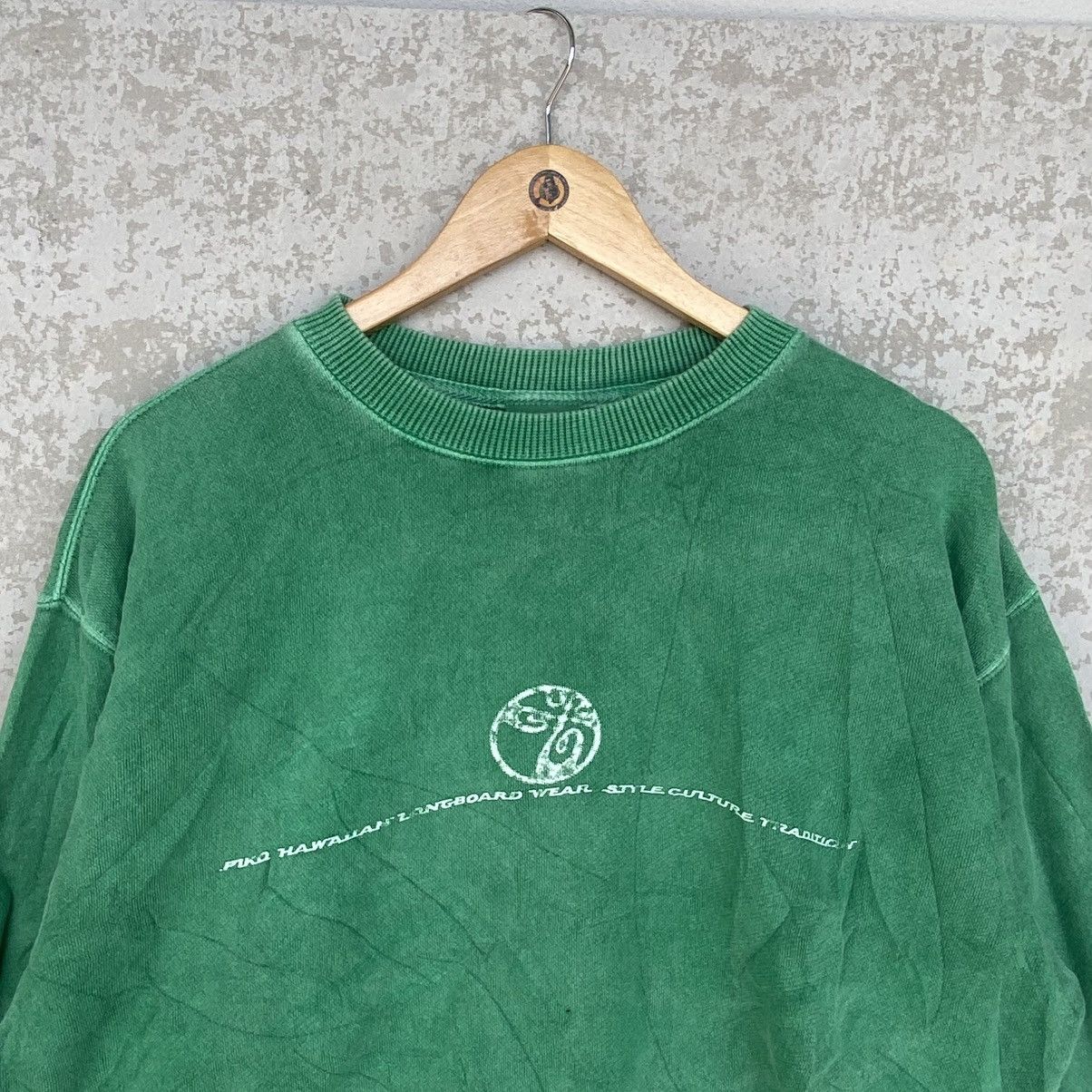 Other Vintage Piko Hawaii Big Printed Crewneck Sweatshirt Green Size US M / EU 48-50 / 2 - 4 Thumbnail