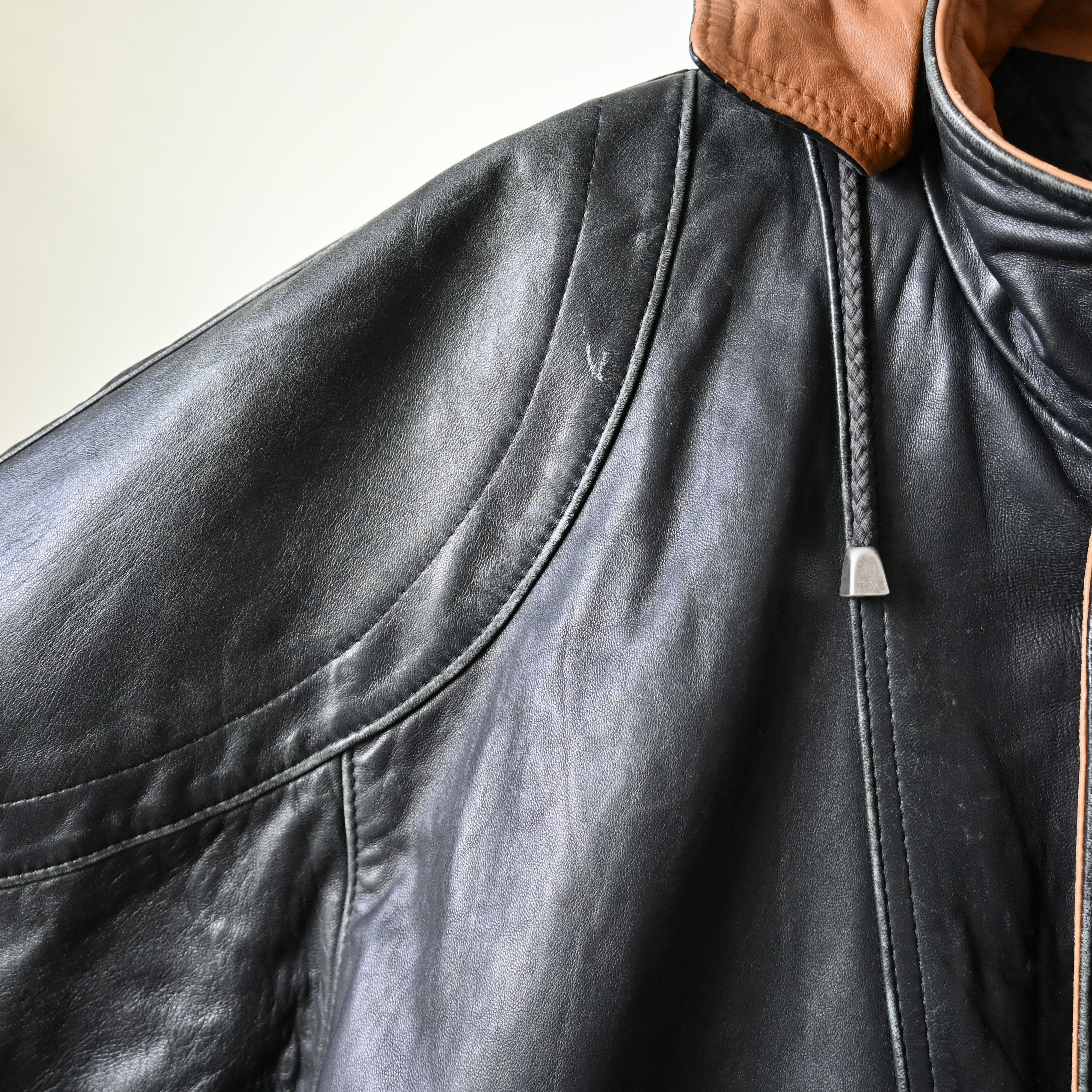 Vintage VTG 1990s VENETTI lamb leather parka, made in Australia Size US L / EU 52-54 / 3 - 7 Thumbnail